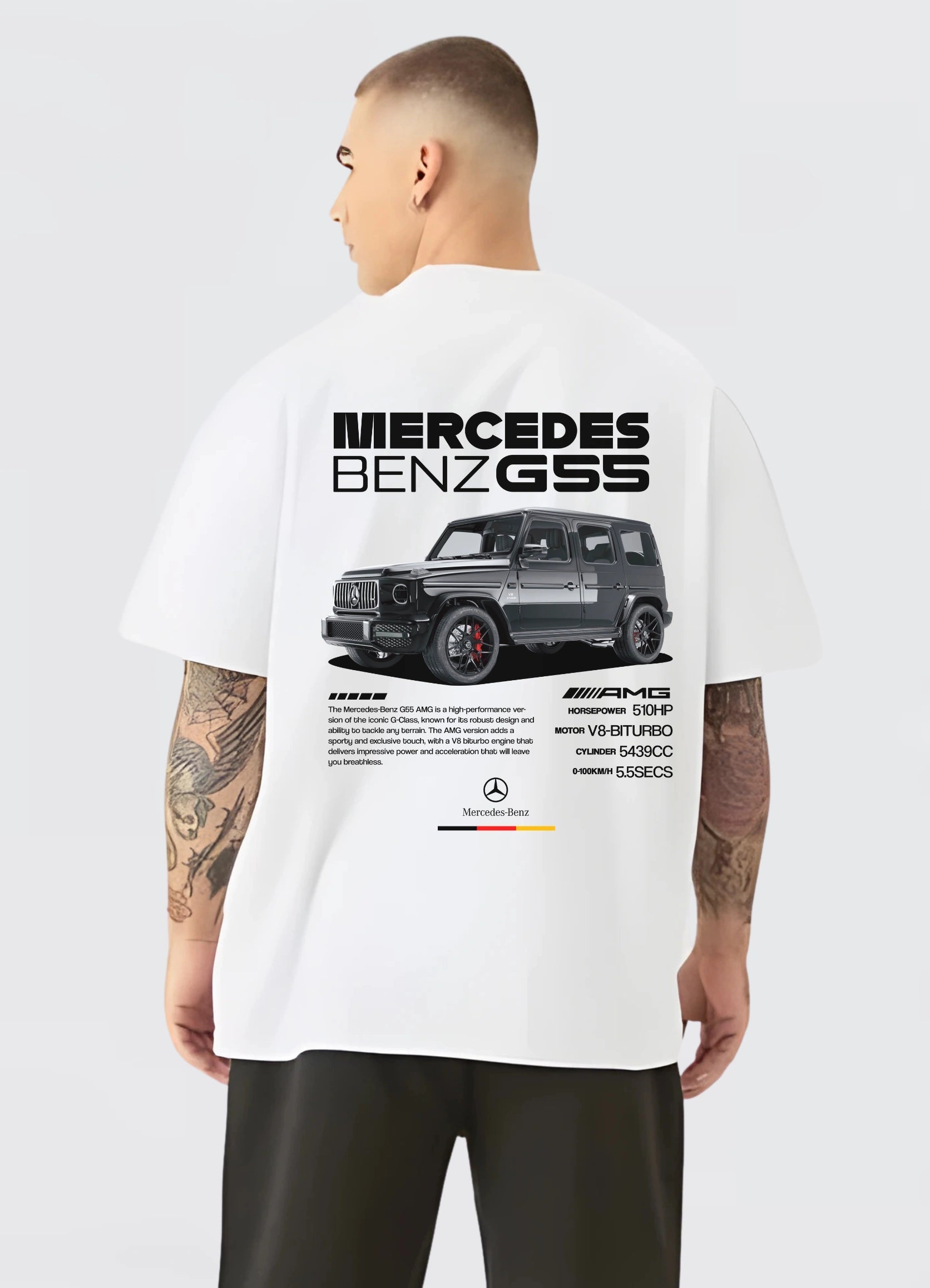 Mercedes Benz AMG G55 Oversized T-shirt Off - white - Strells