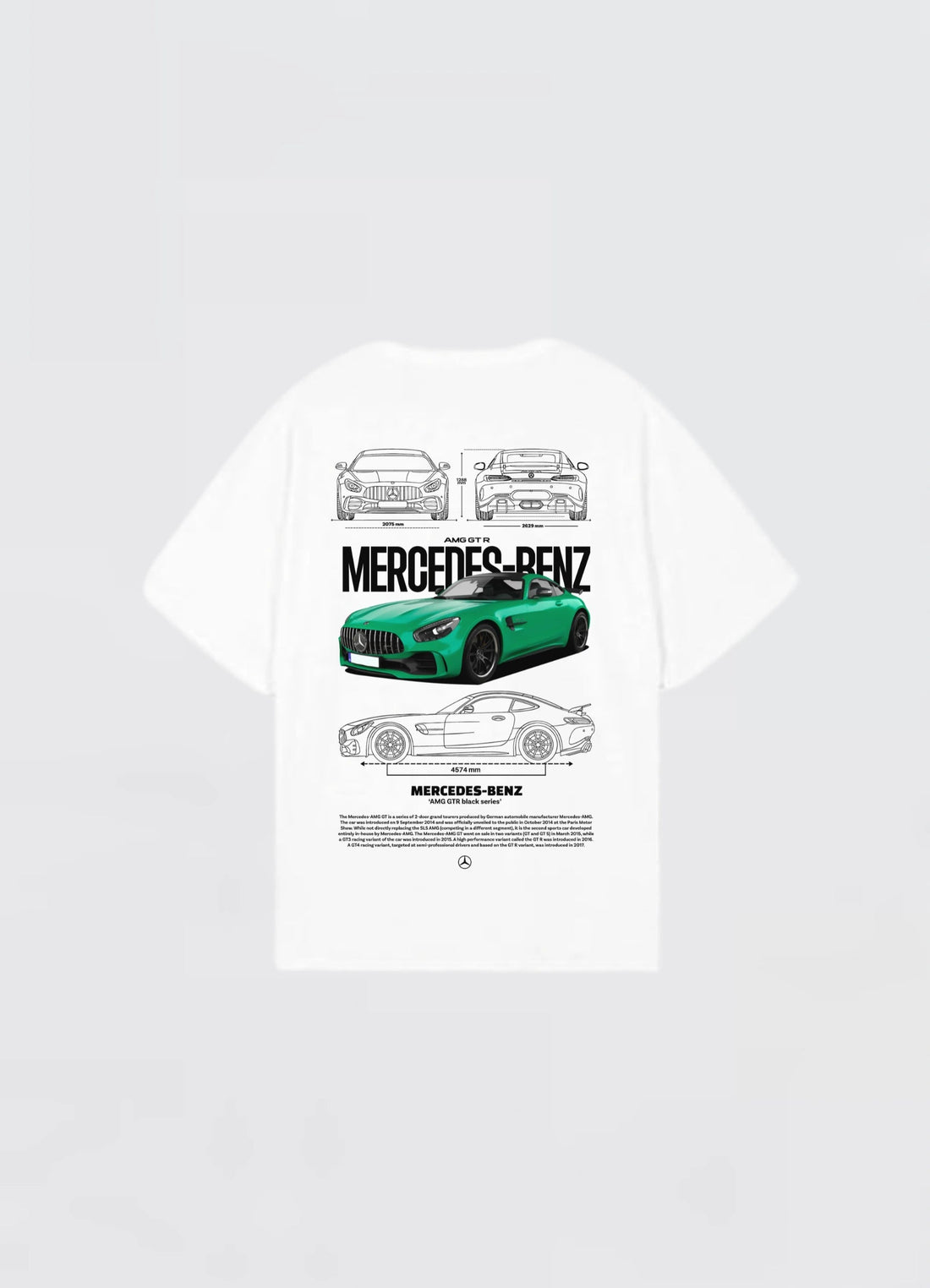 Mercedes Benz AMG GTR Oversized T-shirt Off - white - Strells