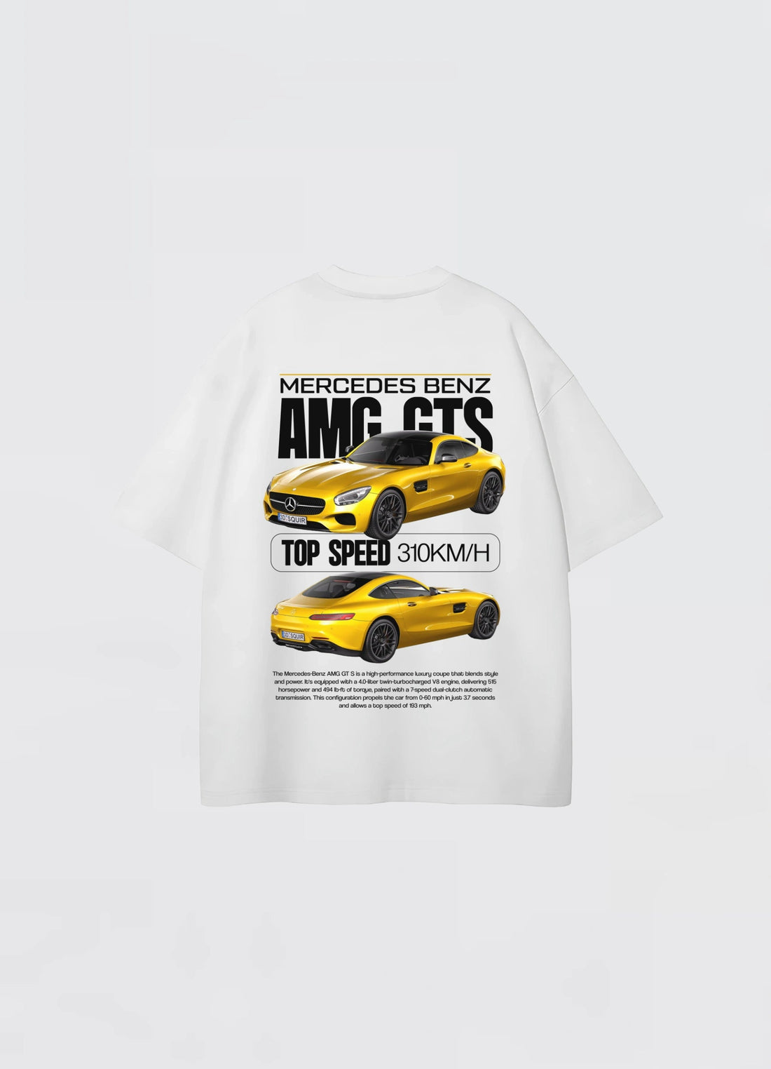 Mercedes Benz AMG GTS Oversized T-shirt Off - white - Strells