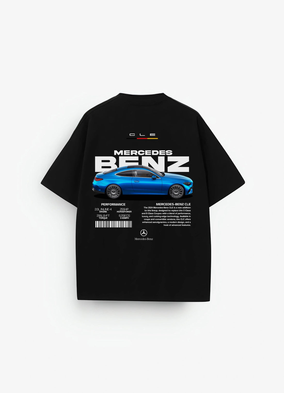 Mercedes Benz CLE Oversized T-shirt Black - Strells