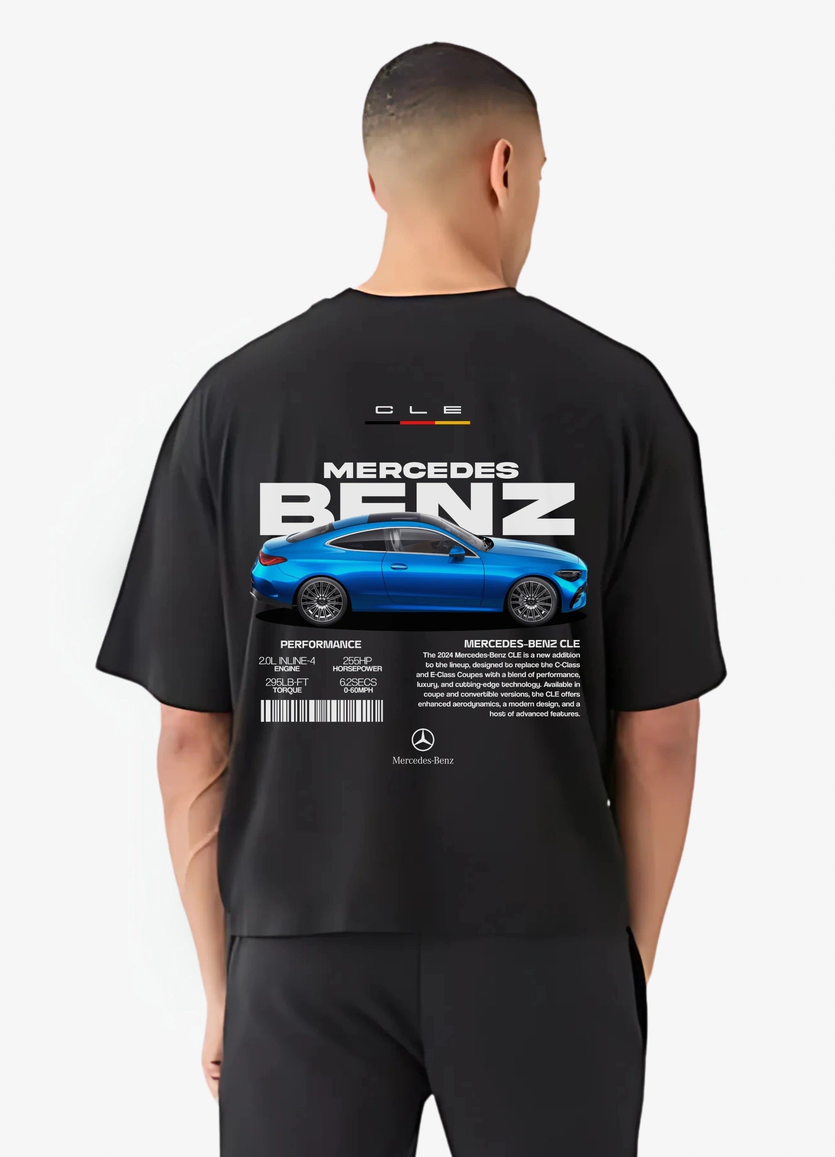 Mercedes Benz CLE Oversized T-shirt Black - Strells