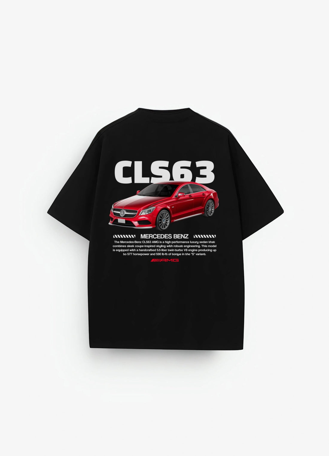 Mercedes Benz CLS63 AMG Oversized T-shirt Black - Strells
