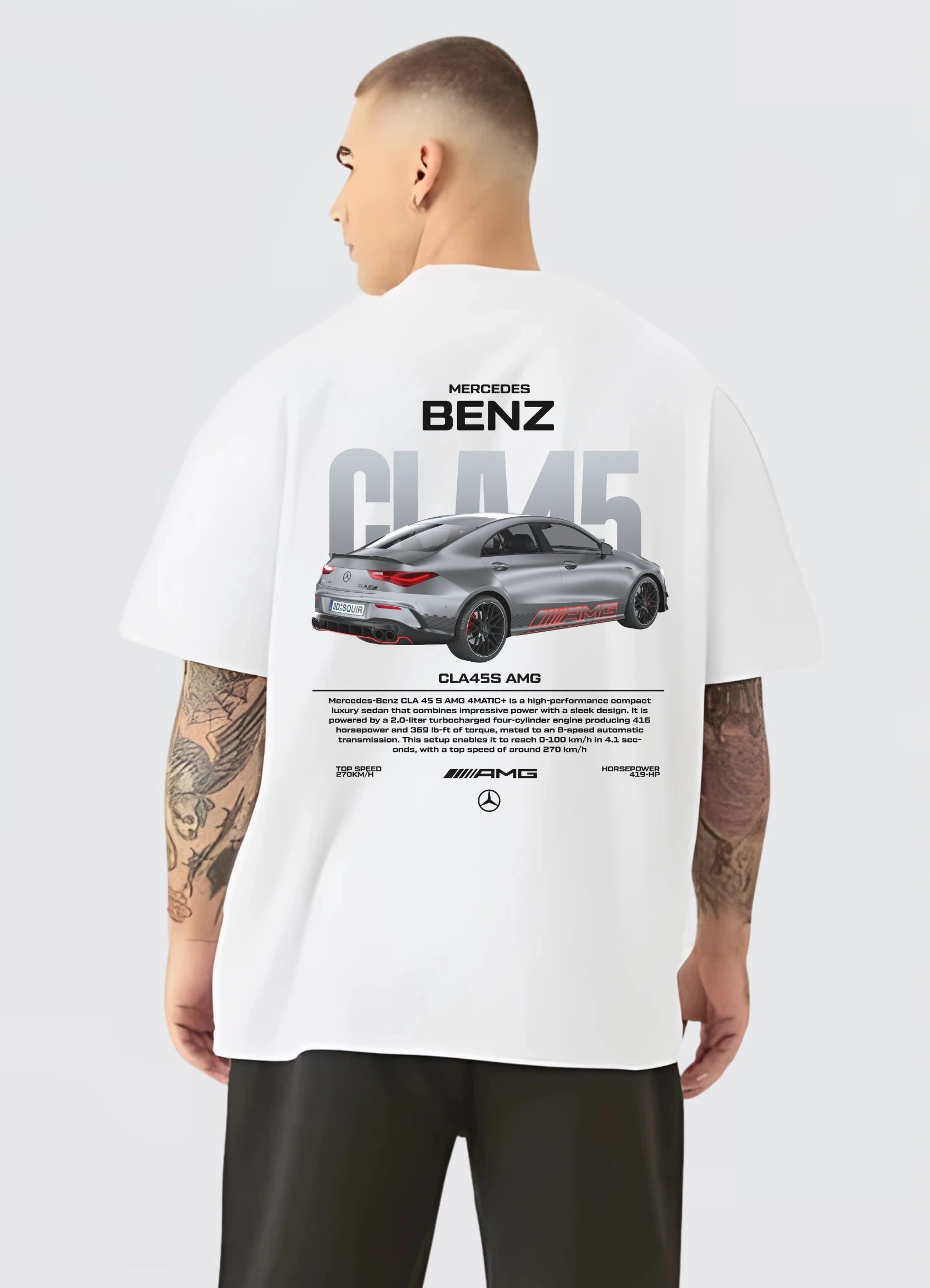 Mercedes CLA 45 S AMG Oversized T-shirt Off - white - Strells