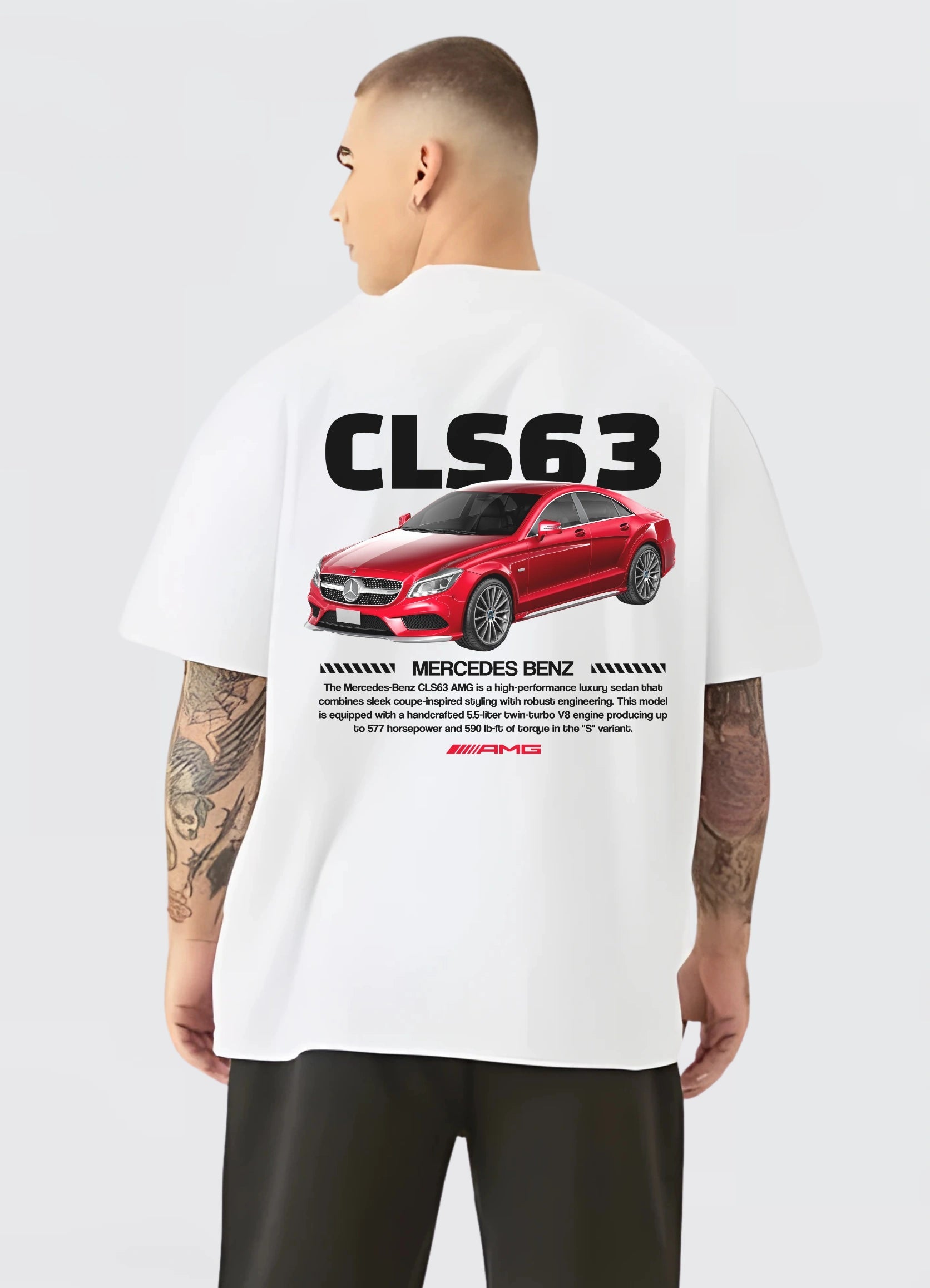 Mercedes CLS 63 Oversized T-shirt Off - white - Strells