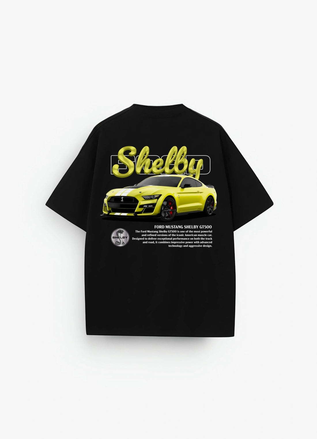 Mustang Shelby GT500 Oversized T-shirt Black - Strells