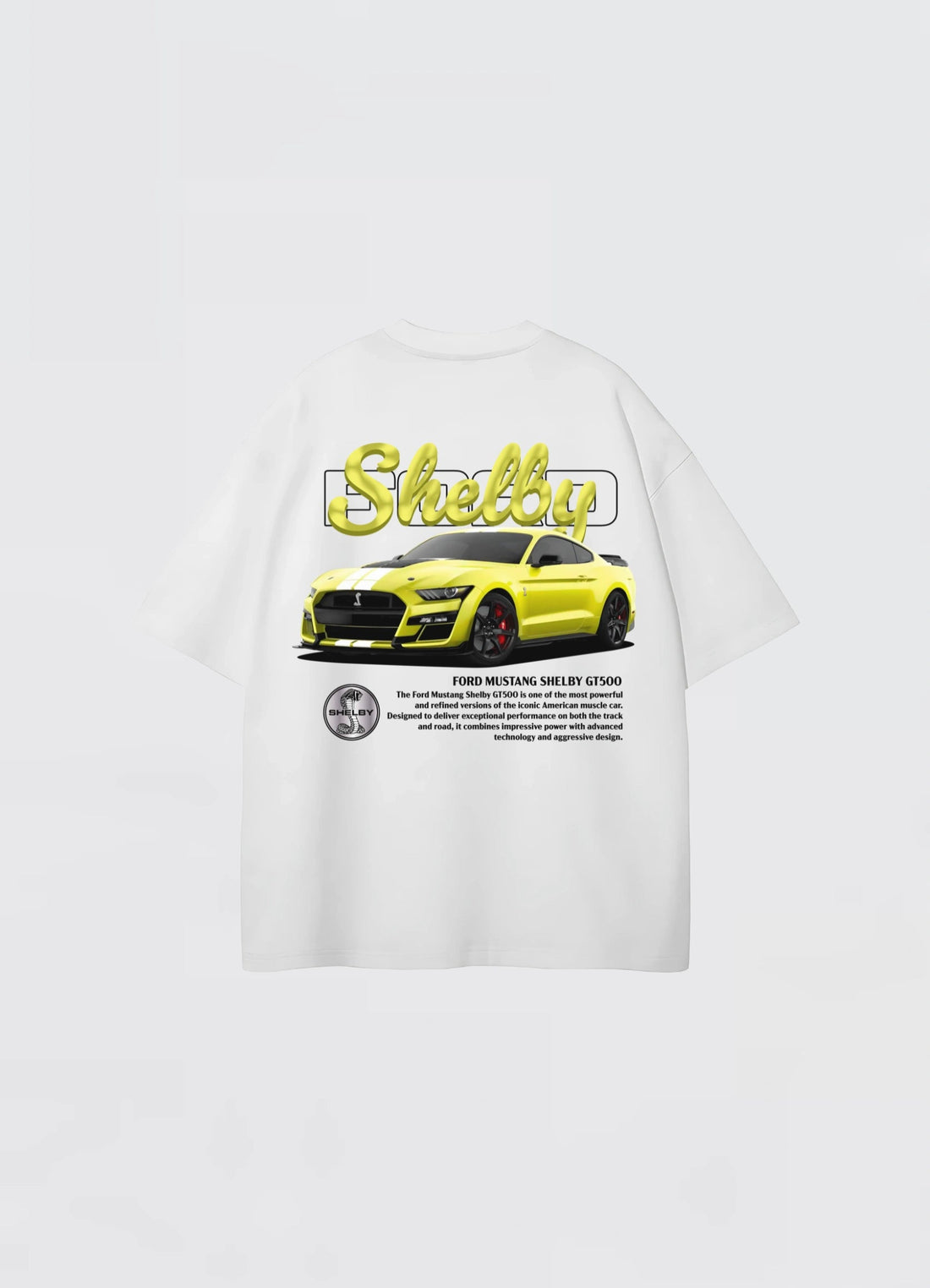 Mustang Shelby GT500 Oversized T-shirt Off - white - Strells