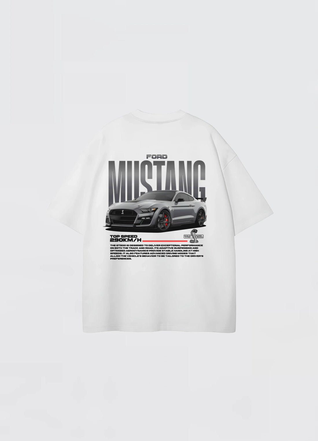 Mustang Shelby GT500 Oversized T-shirt Off - white - Strells