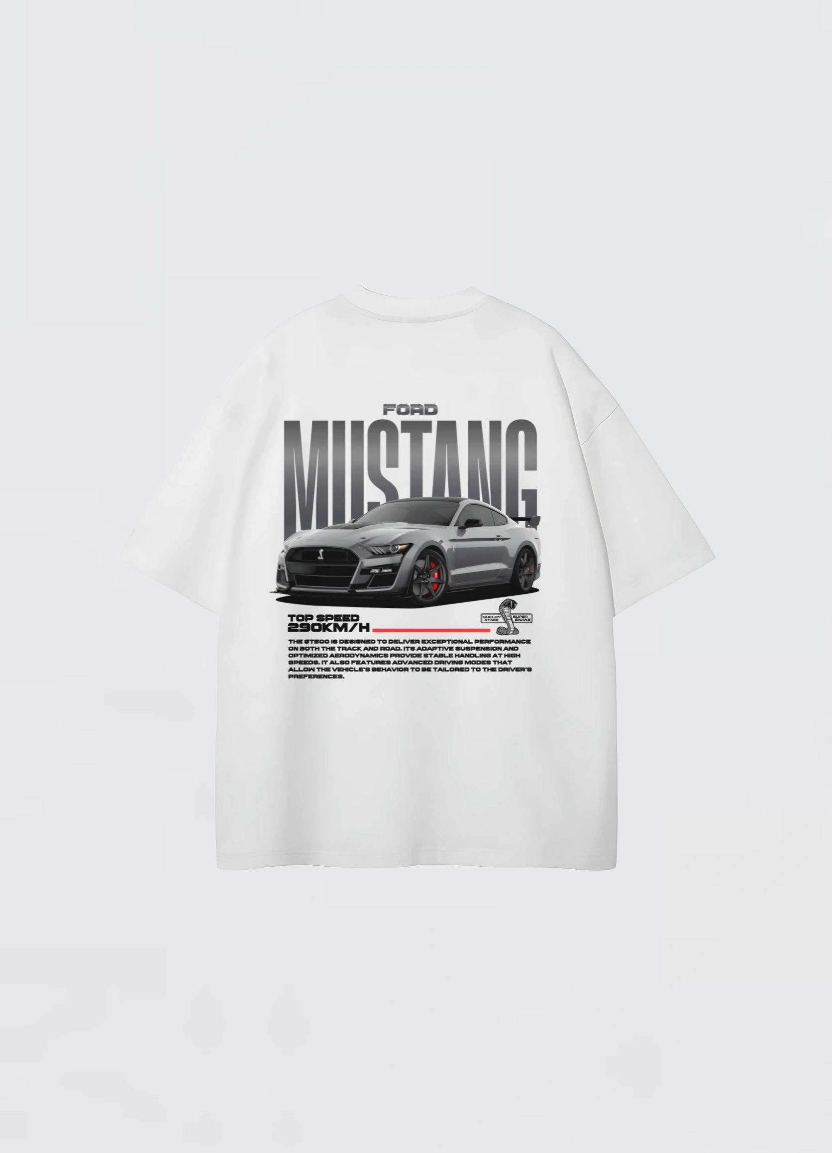 Mustang Shelby GT500 Oversized T-shirt Off - white - Strells