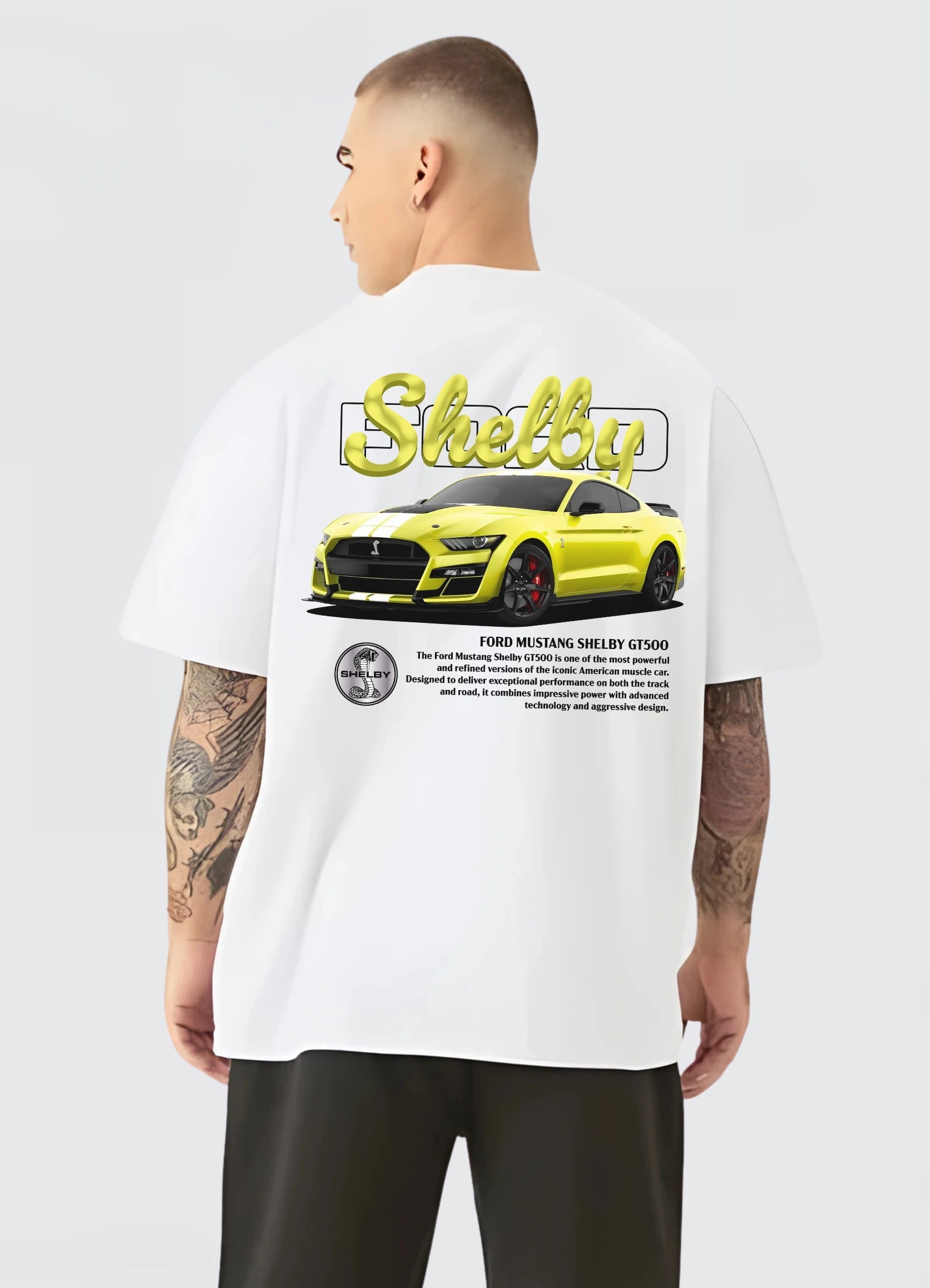 Mustang Shelby GT500 Oversized T-shirt Off - white - Strells