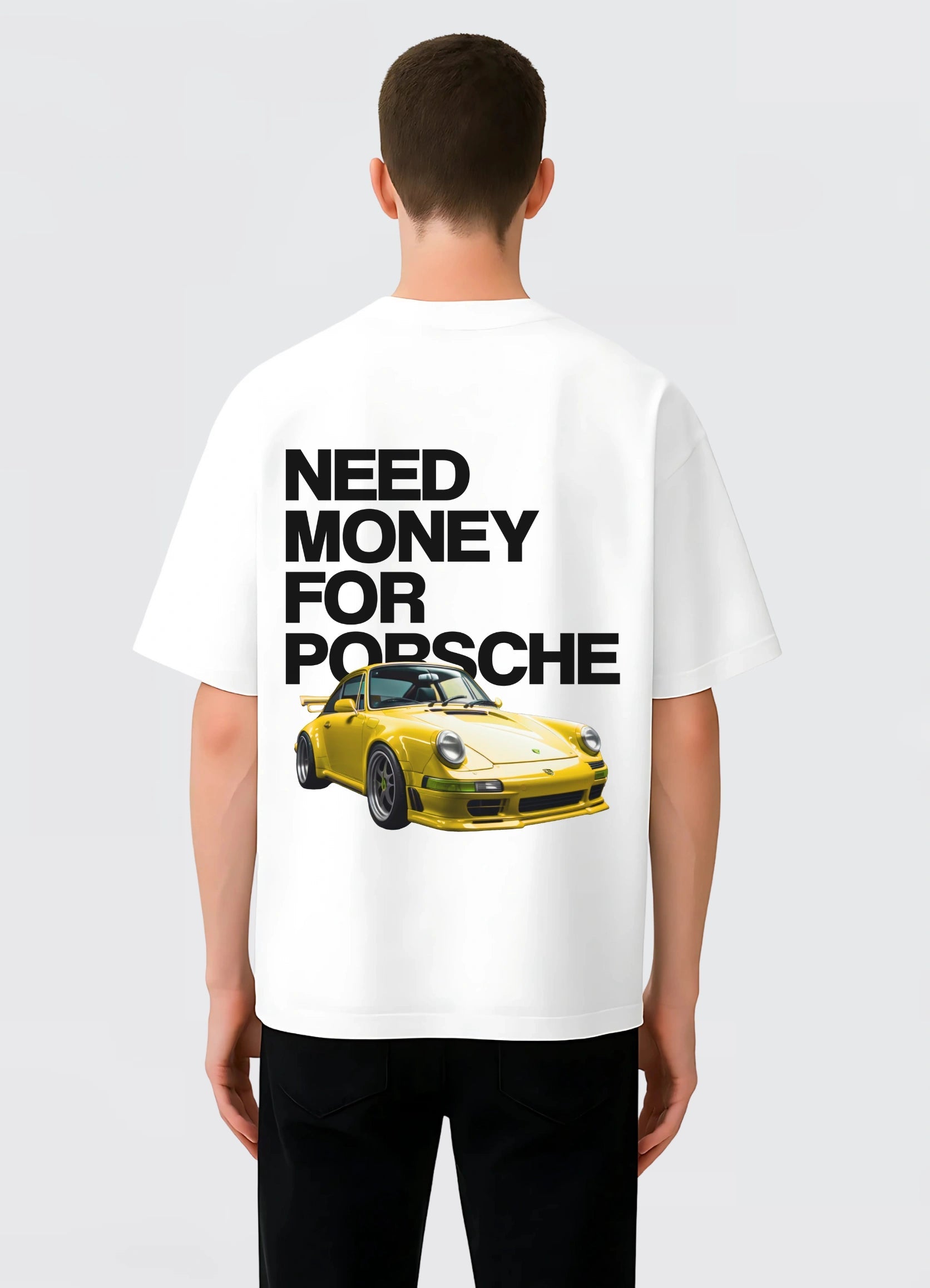 Need Money For Porsche Oversized T-shirt Off - white - Strells