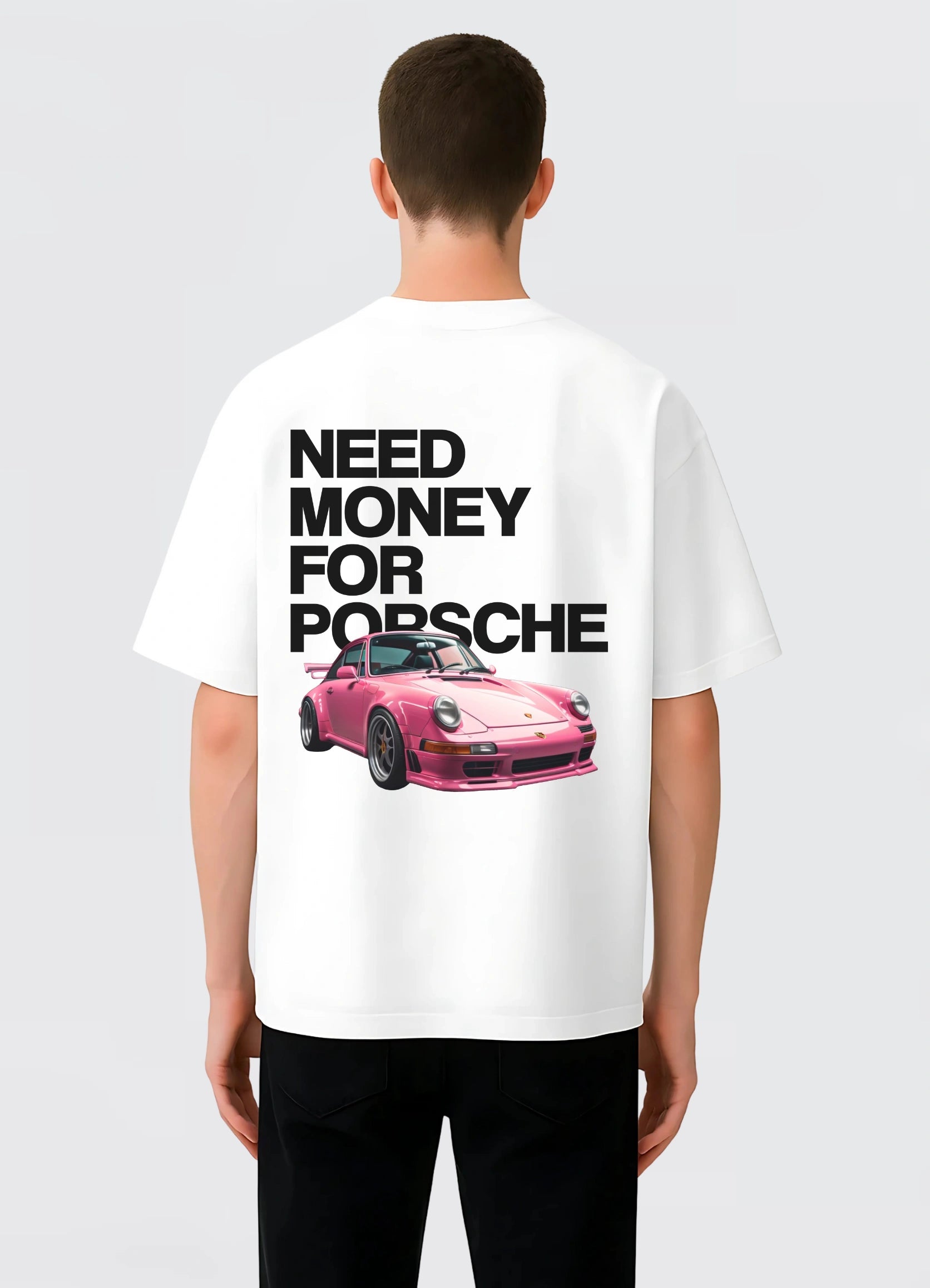 Need Money For Porsche Oversized T-shirt Off - white - Strells
