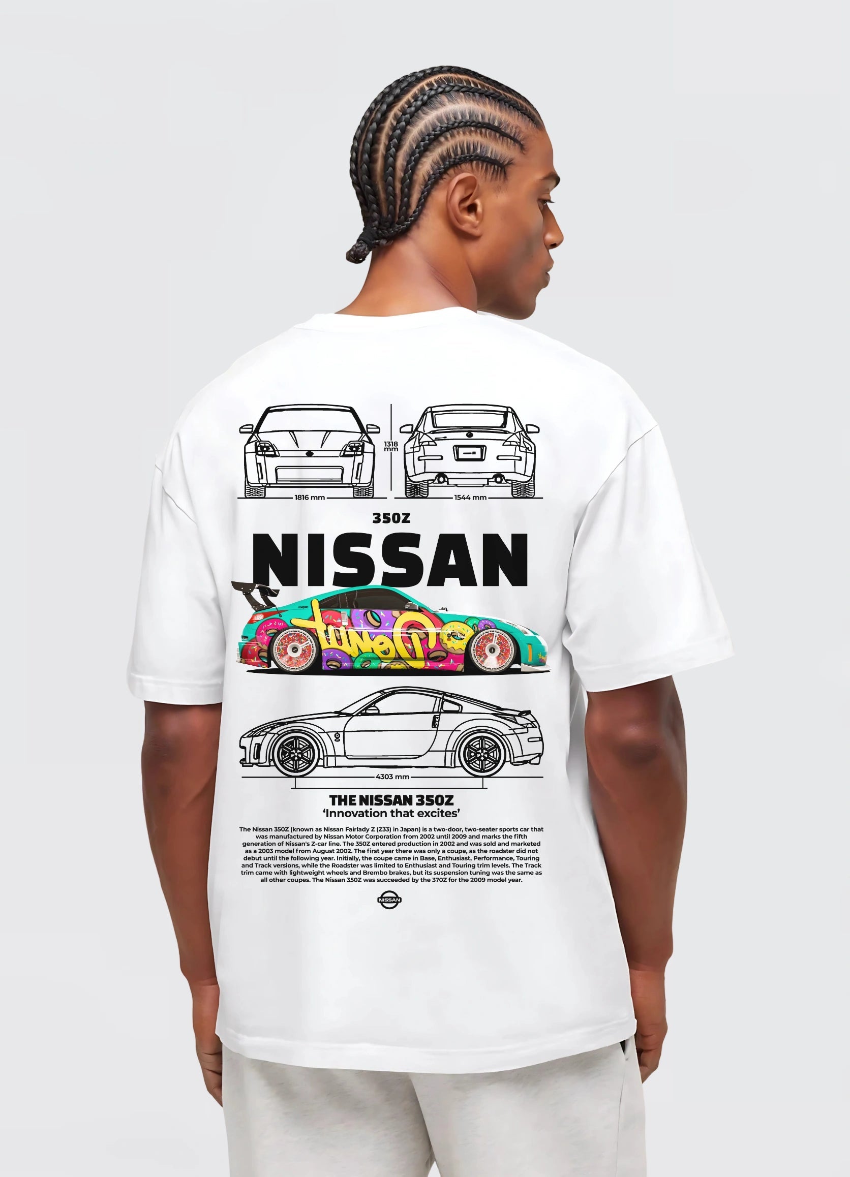 Nissan 350Z Oversized T-shirt Off - white - Strells