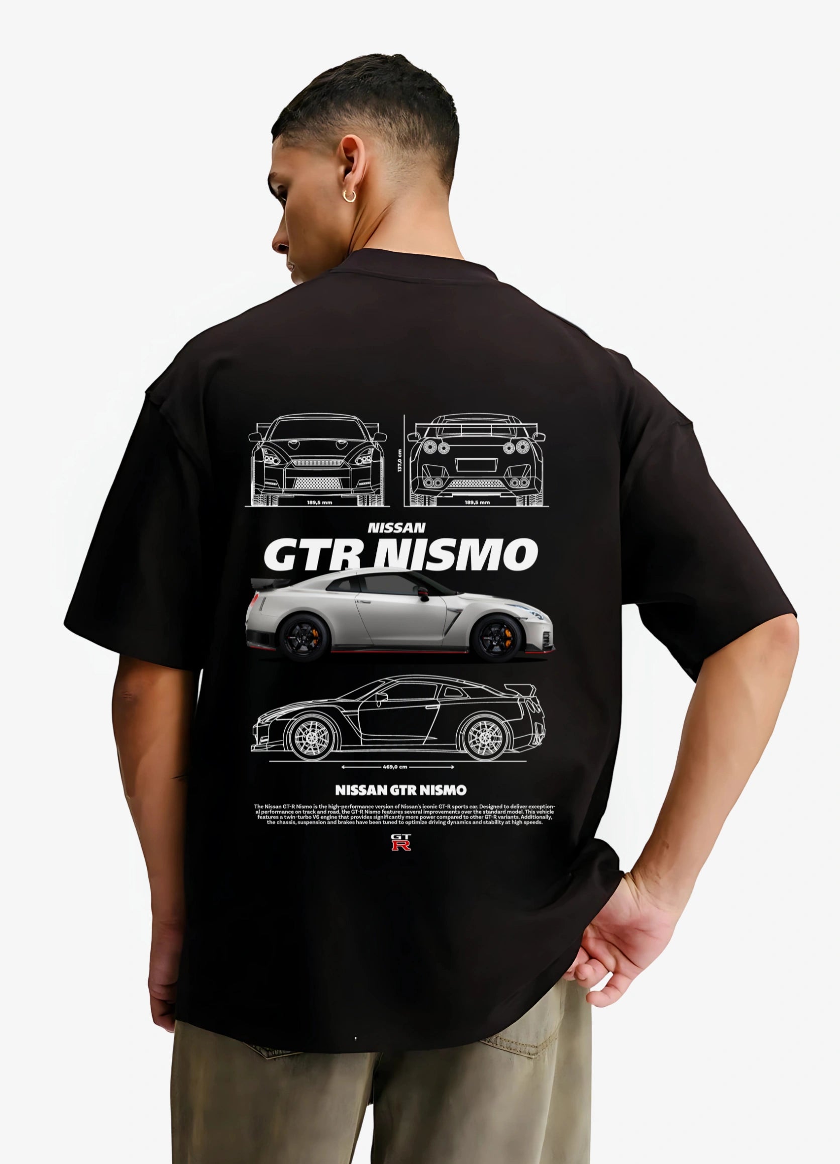 Nissan GTR Nissmo Oversized T-shirt Black - Strells