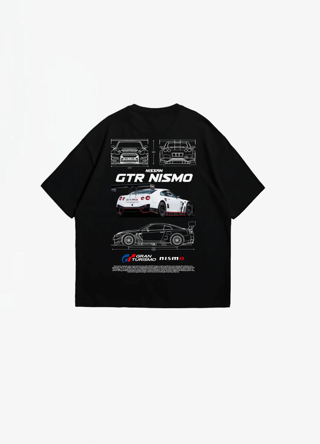 Nissan GTR Nissmo Oversized T-shirt Black - Strells
