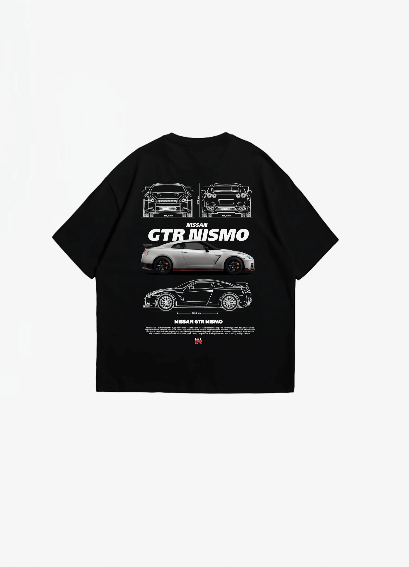 Nissan GTR Nissmo Oversized T-shirt Black - Strells