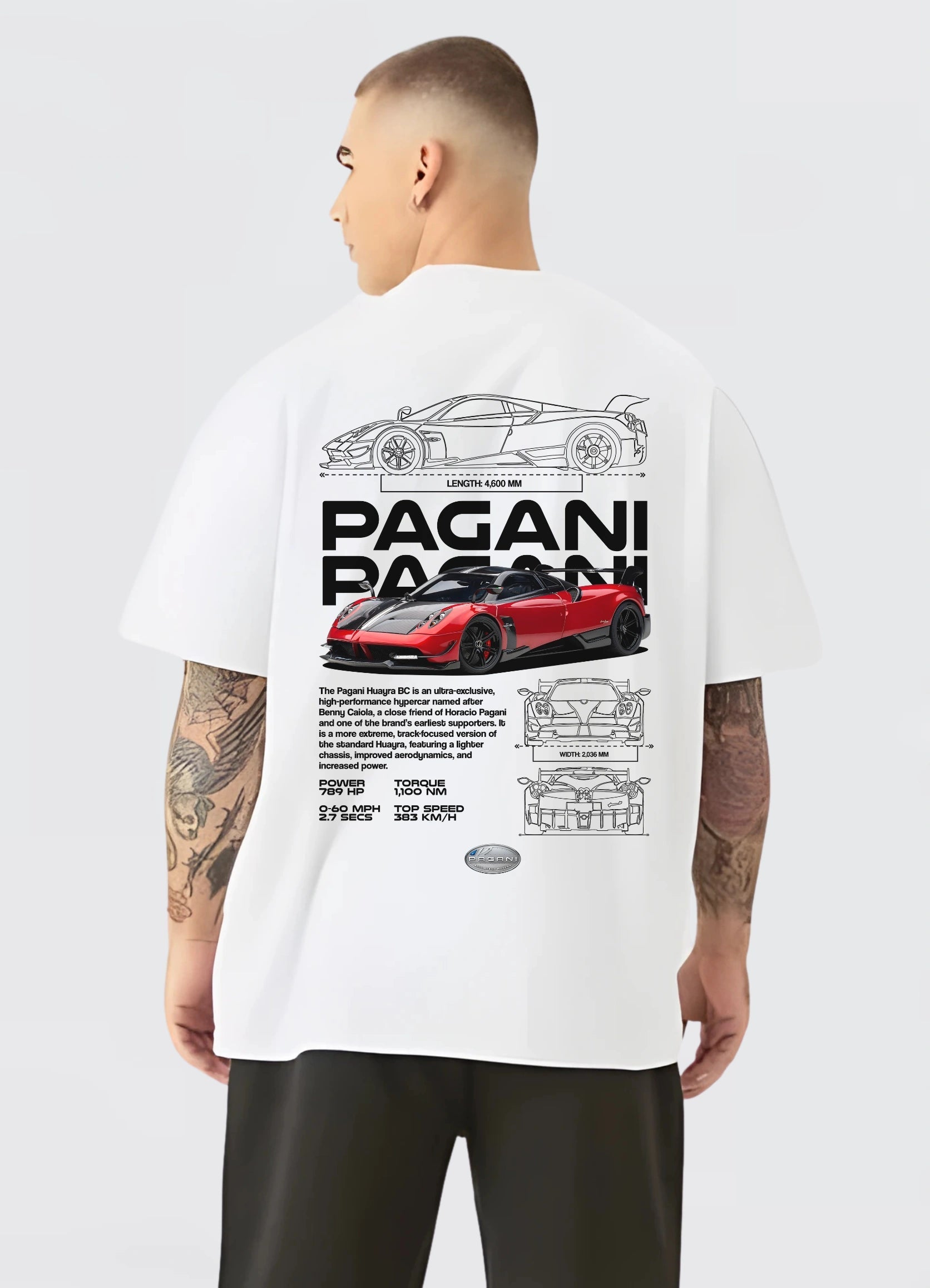 Pagani Huyara BC Oversized T-shirt Off - white - Strells