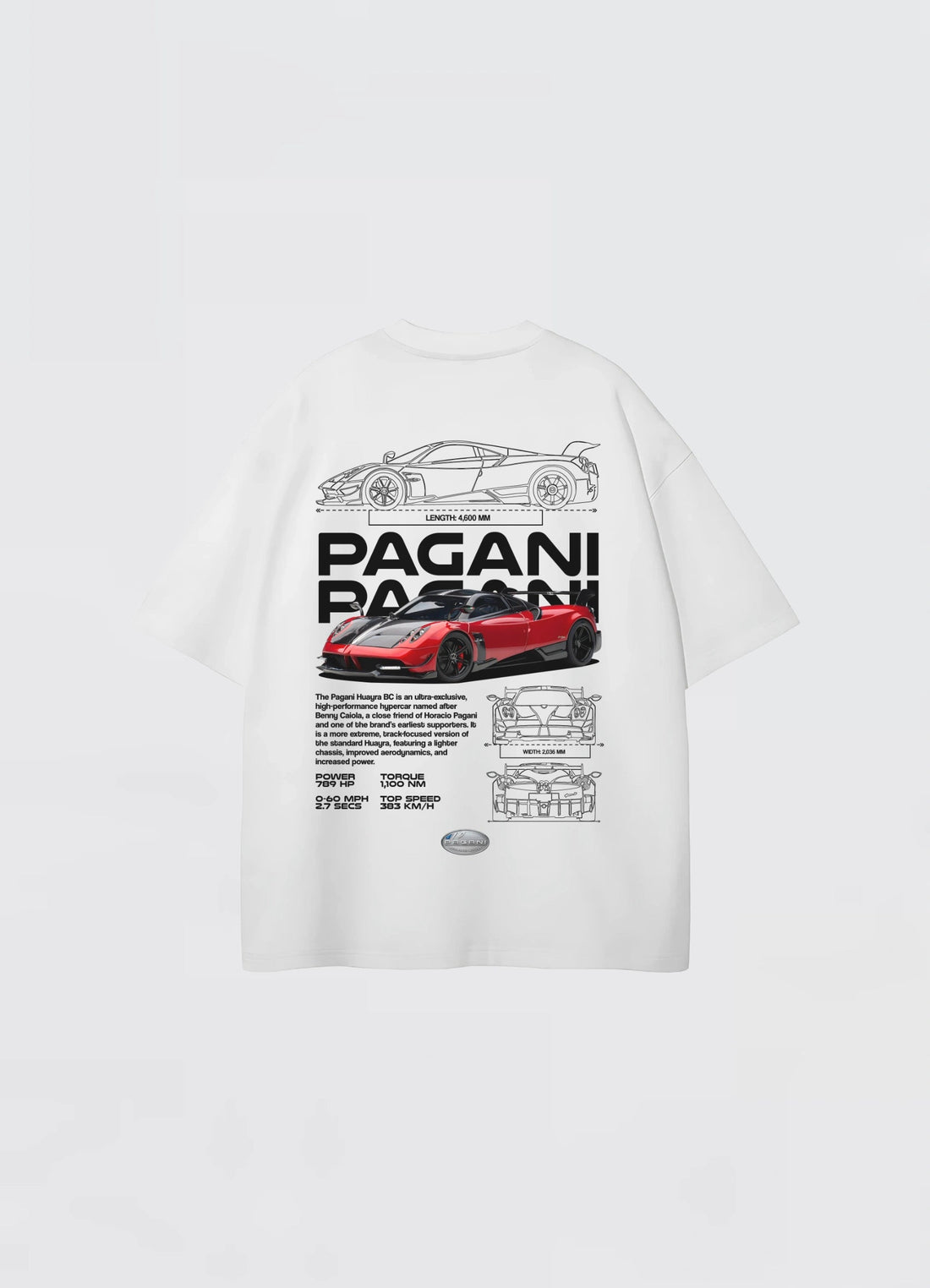 Pagani Huyara BC Oversized T-shirt Off - white - Strells