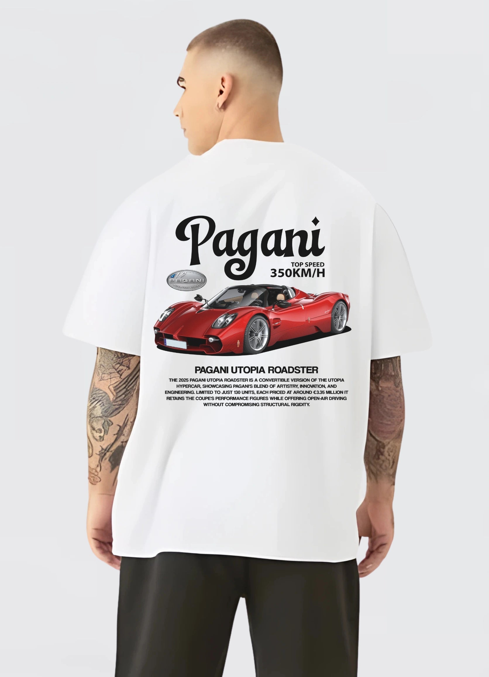 Pagani Utopia Roadster Oversized T-shirt Off - white - Strells