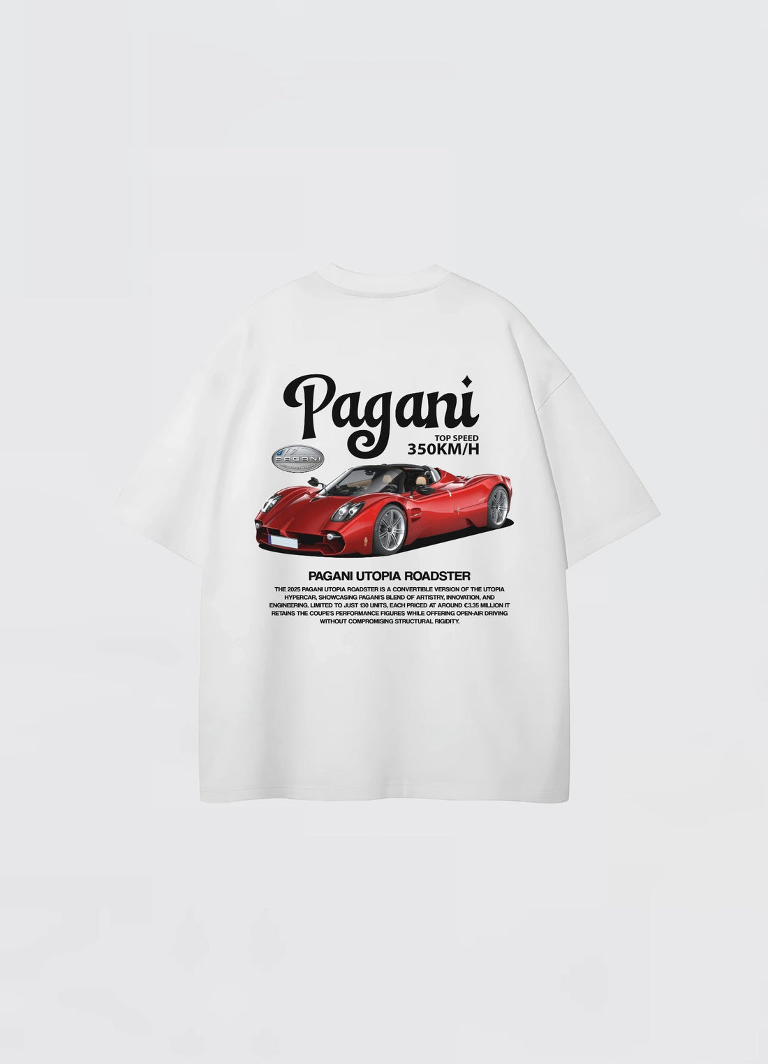 Pagani Utopia Roadster Oversized T-shirt Off - white - Strells