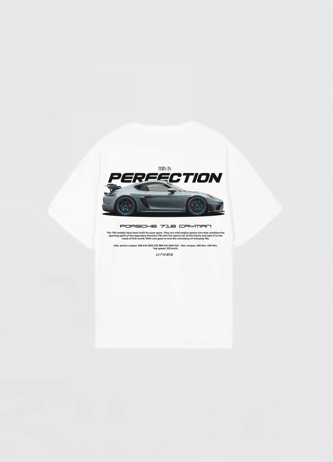 Porsche 718 Cayman GT4 RS Oversized T-shirt Off - white - Strells