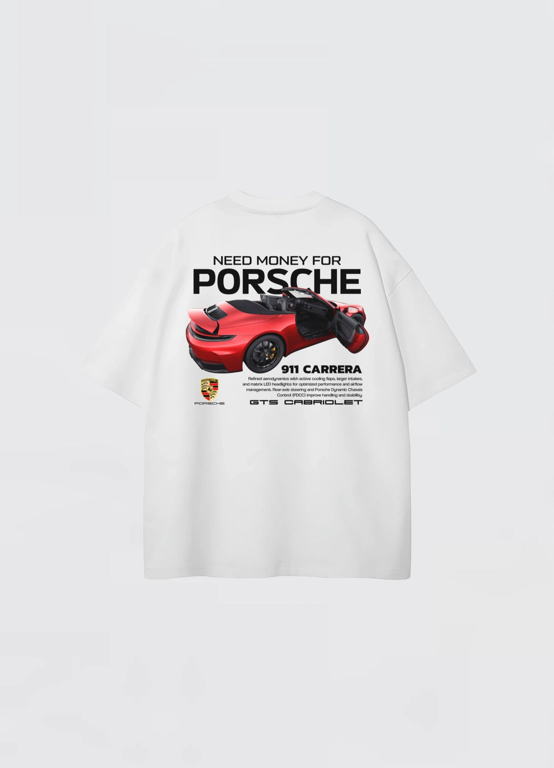 Porsche 911 Carera Oversized T-shirt Off - white - Strells