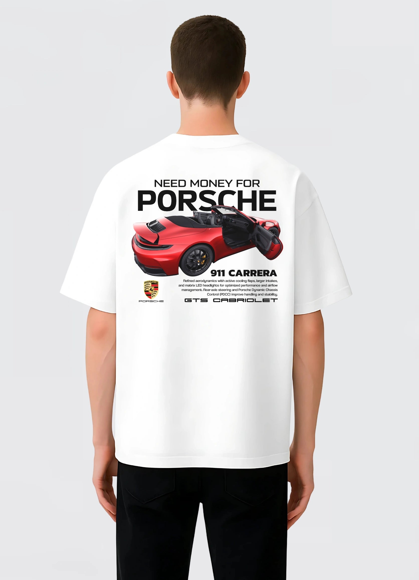 Porsche 911 Carera Oversized T-shirt Off - white - Strells