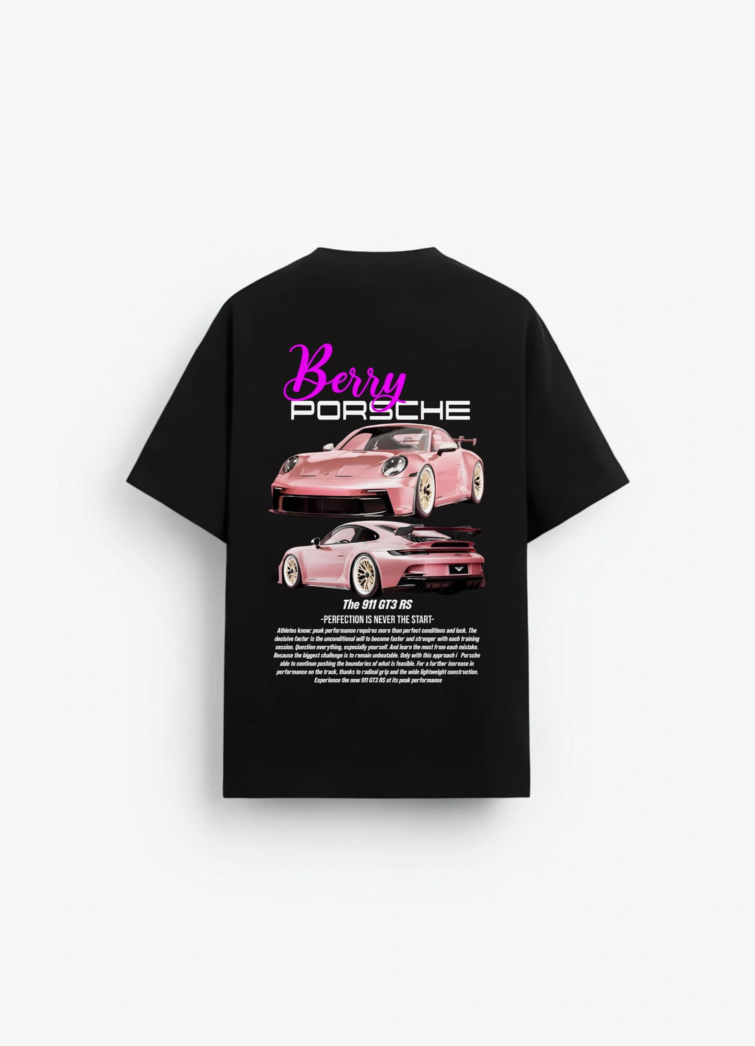 Porsche 911 GT3 RS Oversized T-shirt Black - Strells