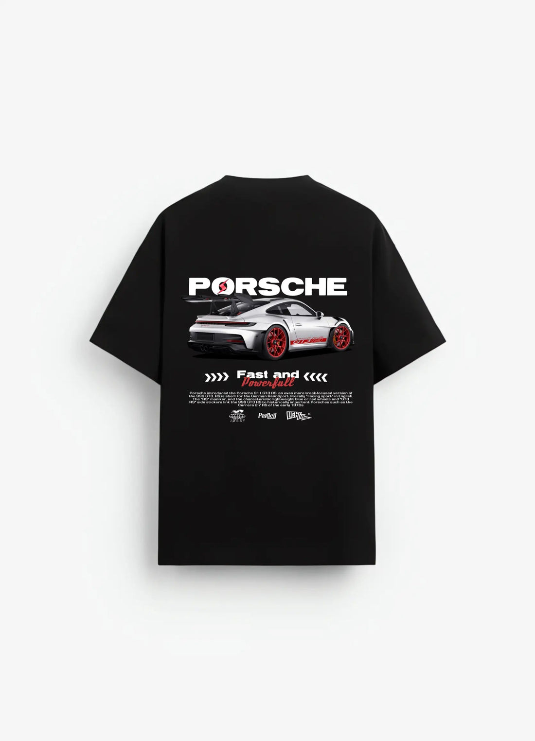 Porsche 911 GT3 RS Oversized T-shirt Black - Strells