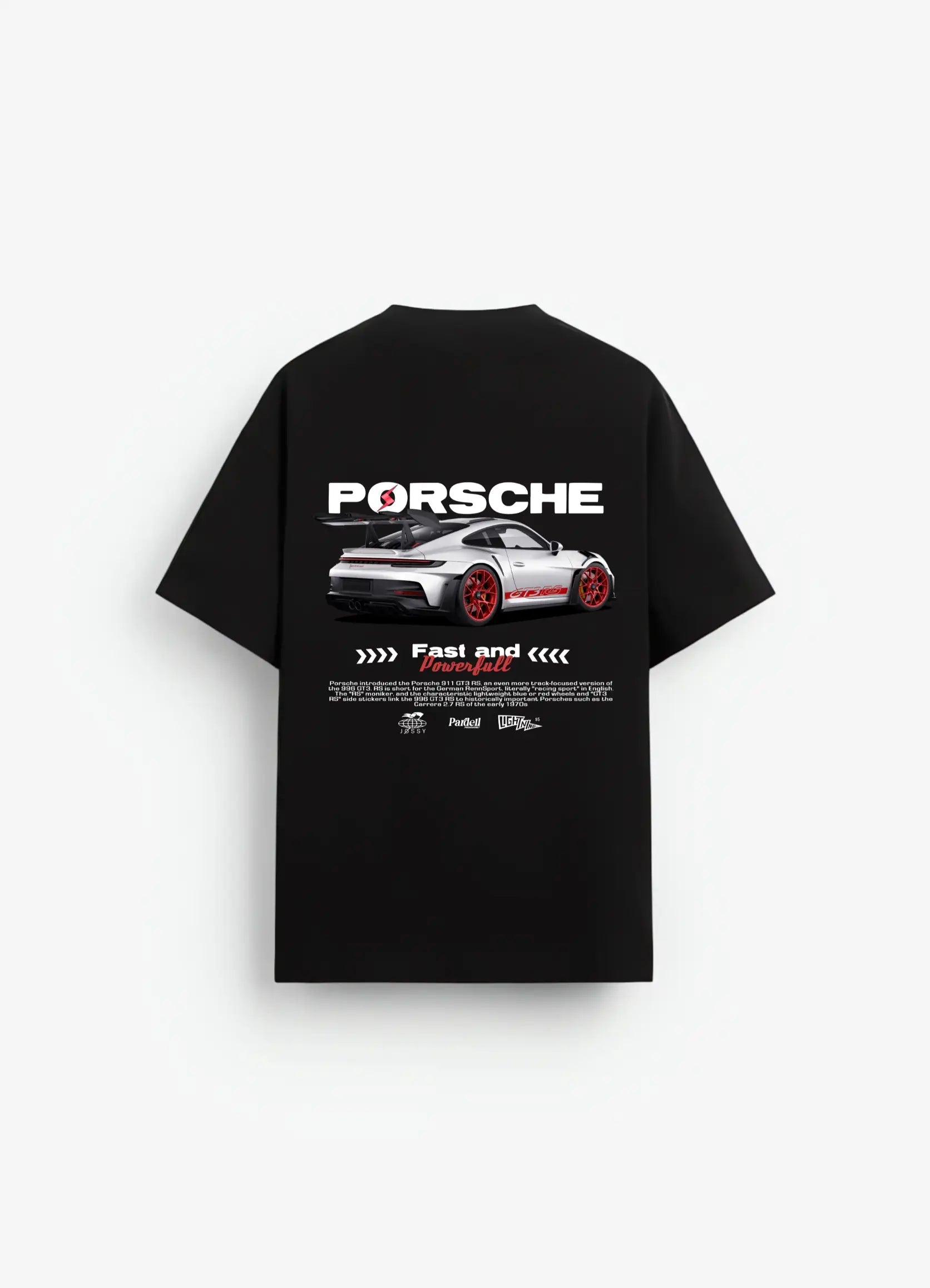 Porsche 911 GT3 RS Oversized T-shirt Black - Strells