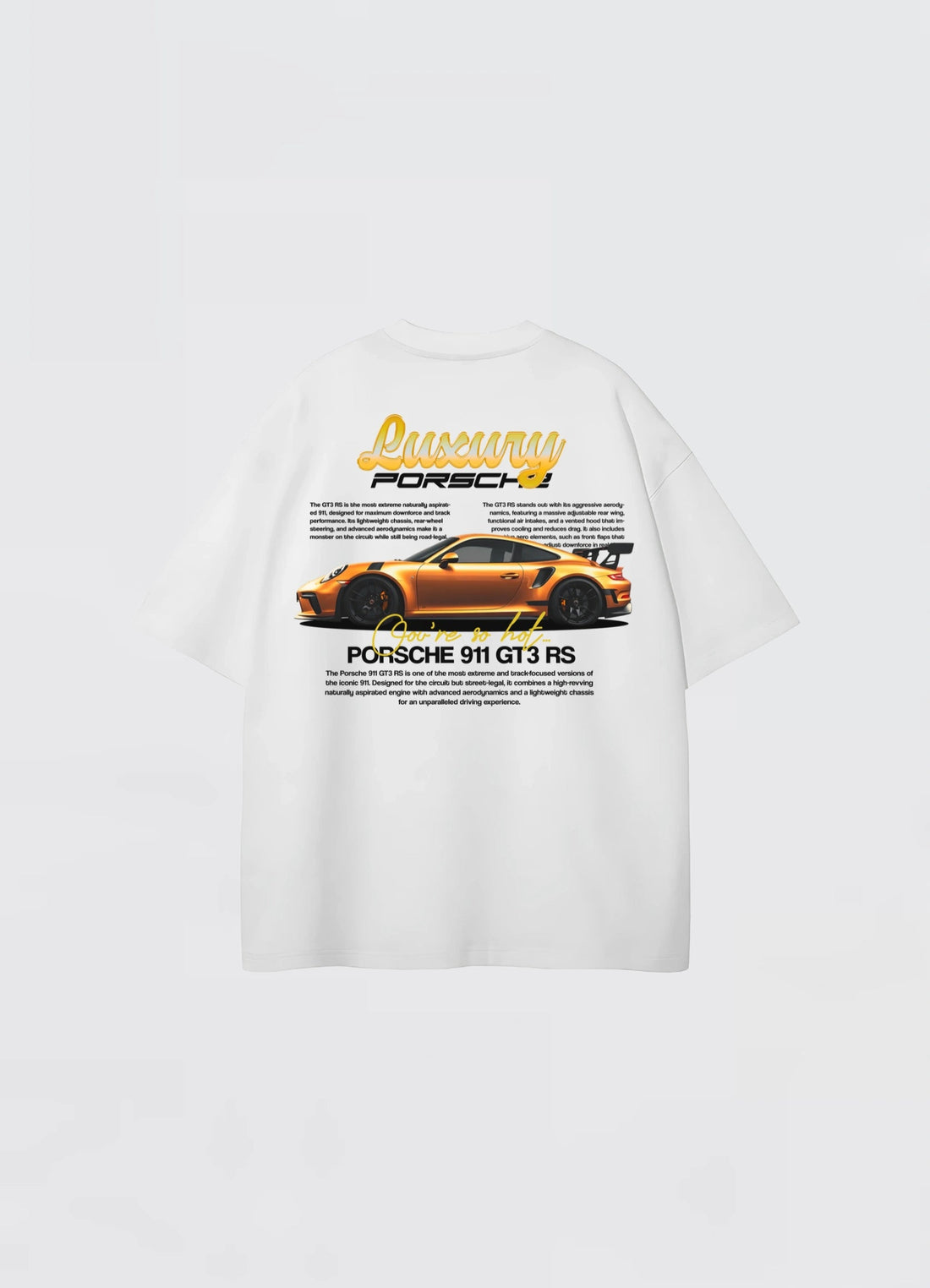 Porsche 911 GT3 RS Oversized T-shirt Off - white - Strells