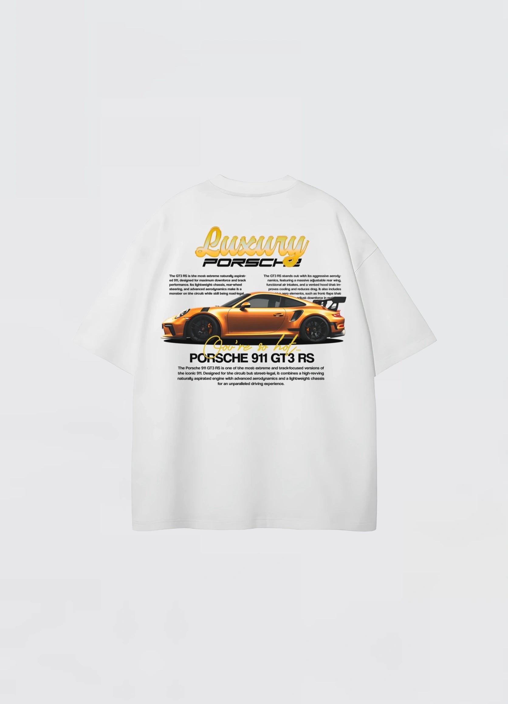 Porsche 911 GT3 RS Oversized T-shirt Off - white - Strells
