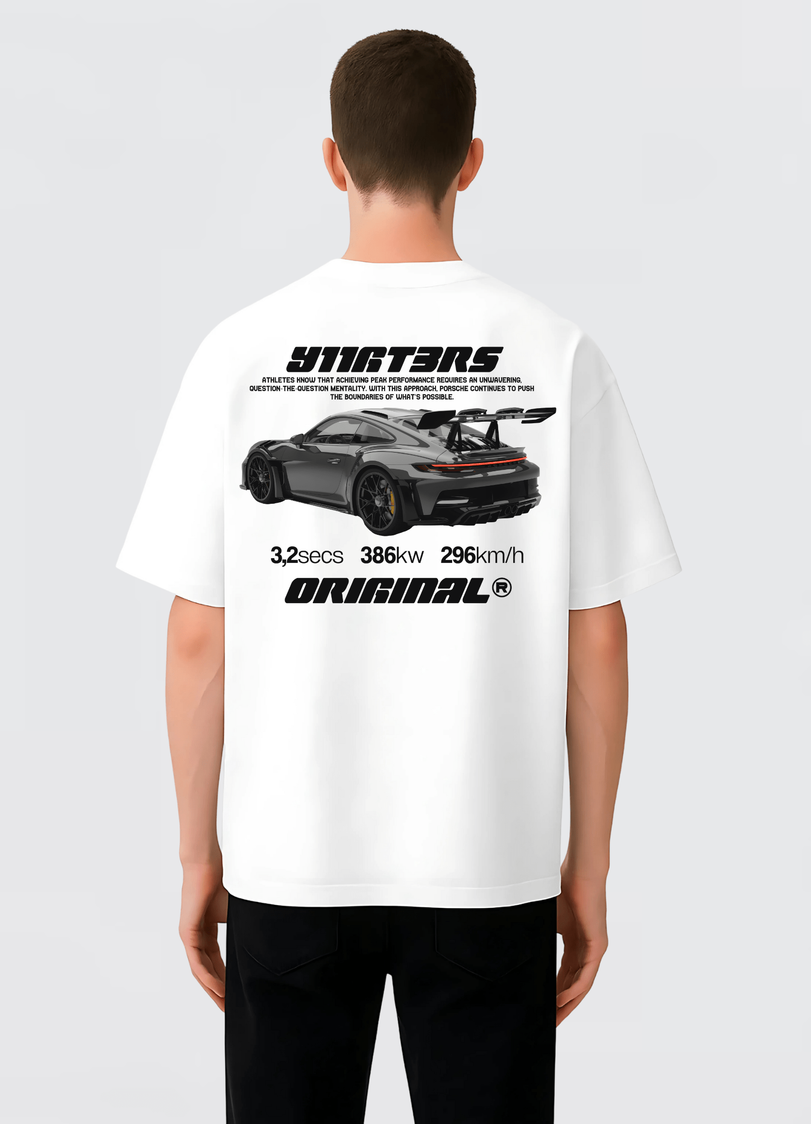 Porsche 911 GT3 RS Oversized T-shirt Off - white - Strells