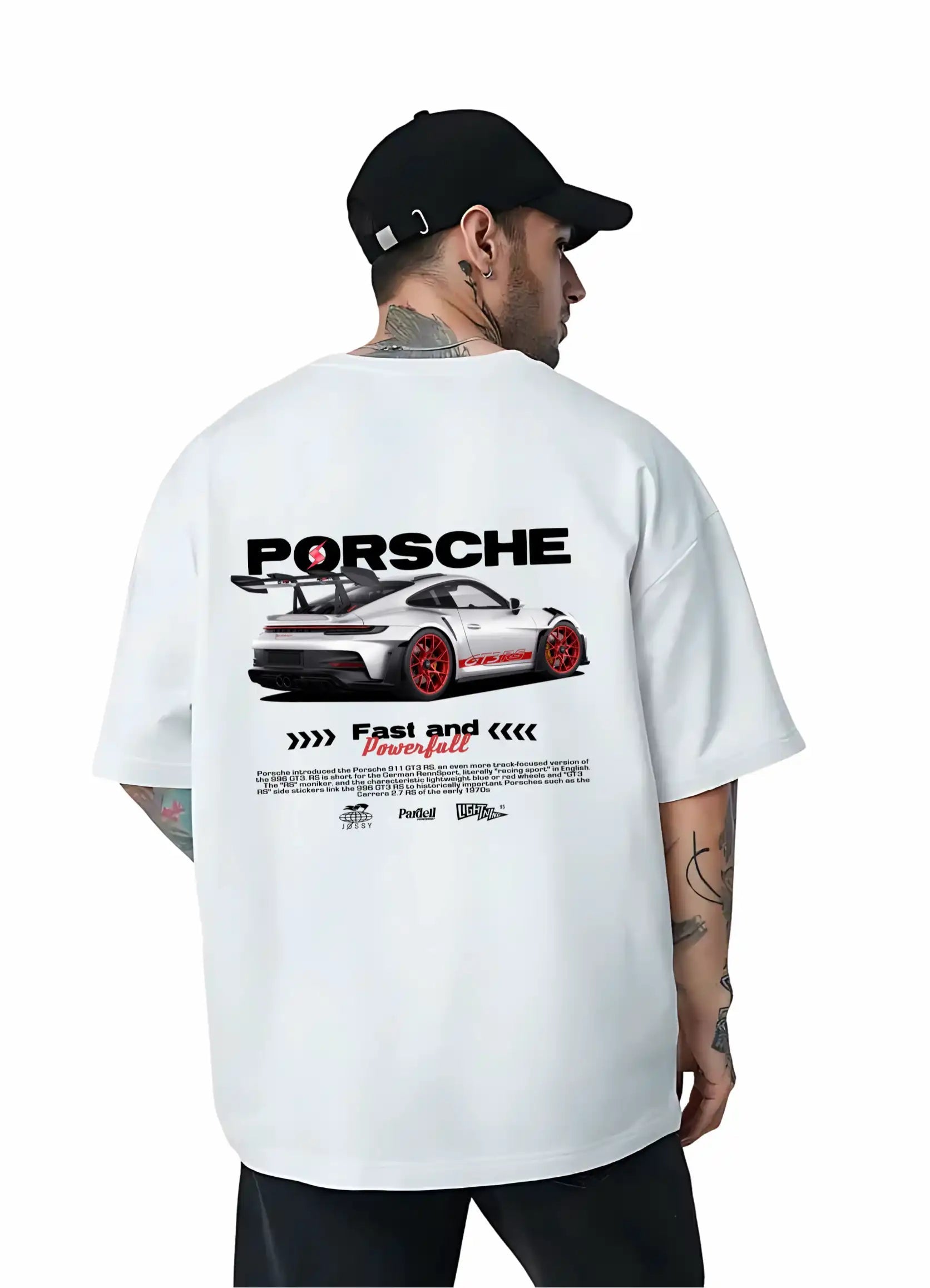 Porsche 911 GT3 RS Oversized T-shirt Off - white - Strells