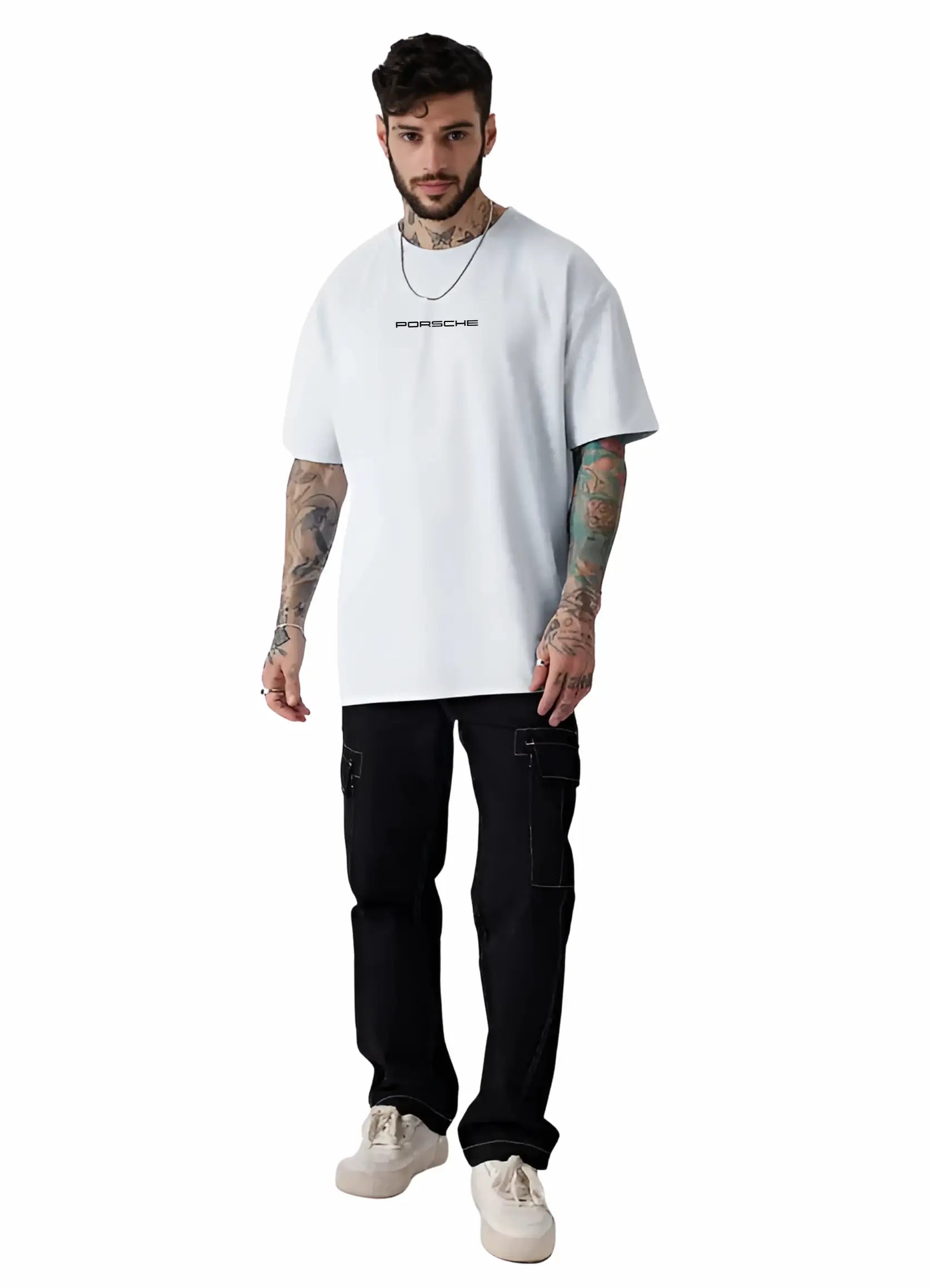 Porsche 911 RSR RAWR Oversized T-shirt Off - white - Strells