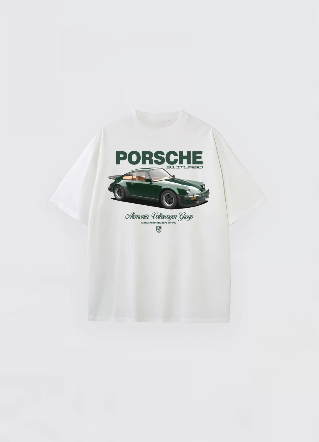 Porsche 911 Turbo Oversized T-shirt White - Strells