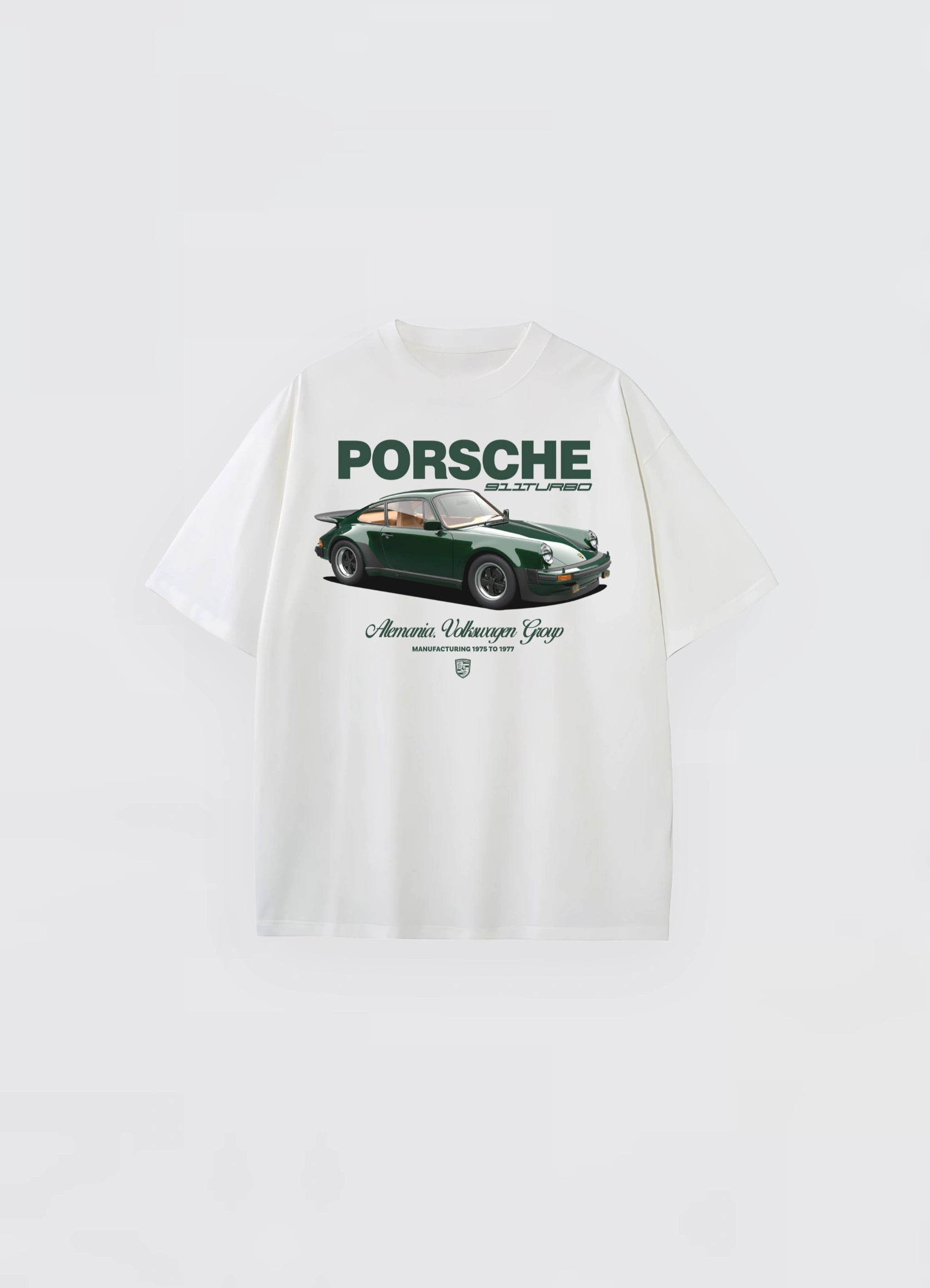 Porsche 911 Turbo Oversized T-shirt White - Strells