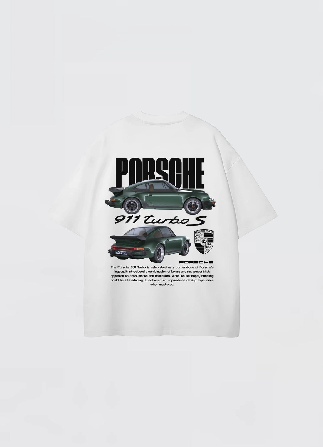 Porsche 911 Turbo S Oversized T-shirt Off - white - Strells