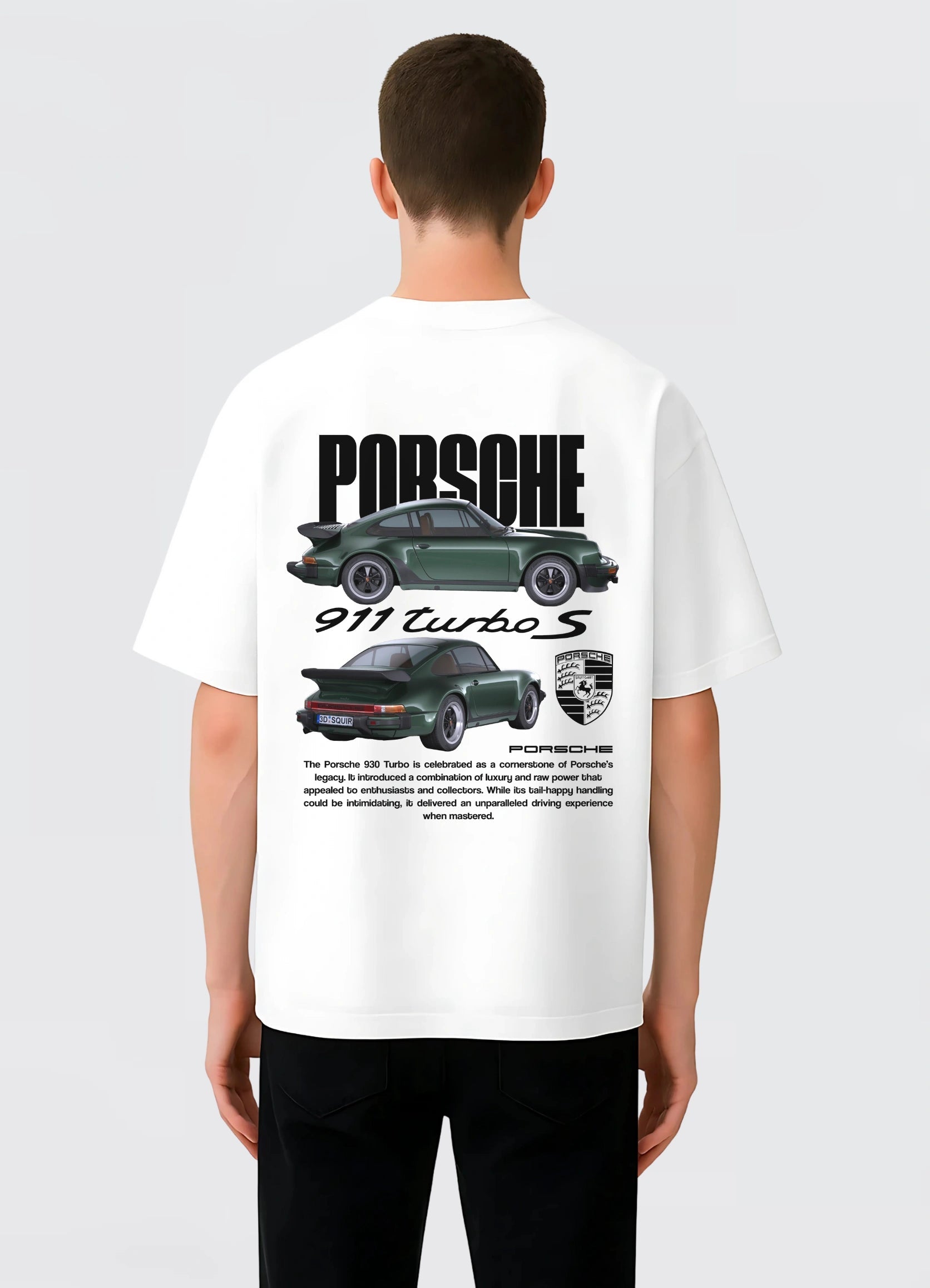 Porsche 911 Turbo S Oversized T-shirt Off - white - Strells