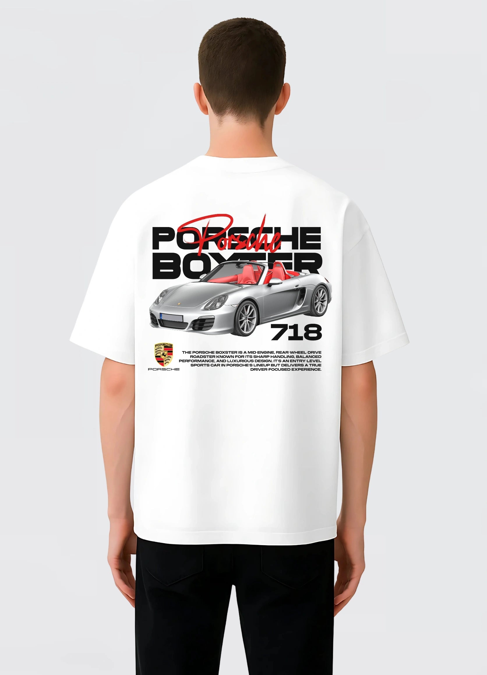 Porsche Boxter 718 Oversized T-shirt Off - white - Strells