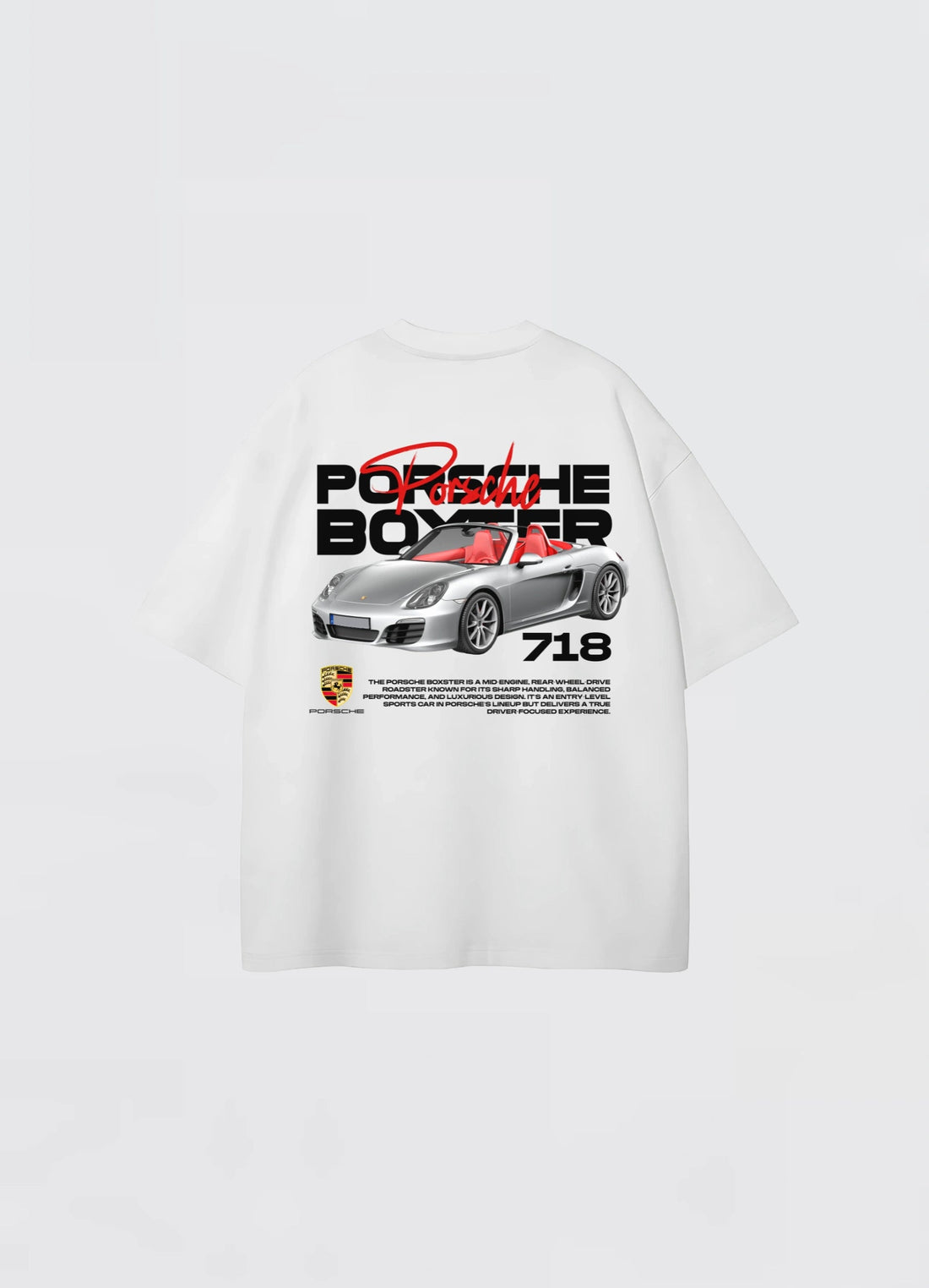 Porsche Boxter 718 Oversized T-shirt Off - white - Strells