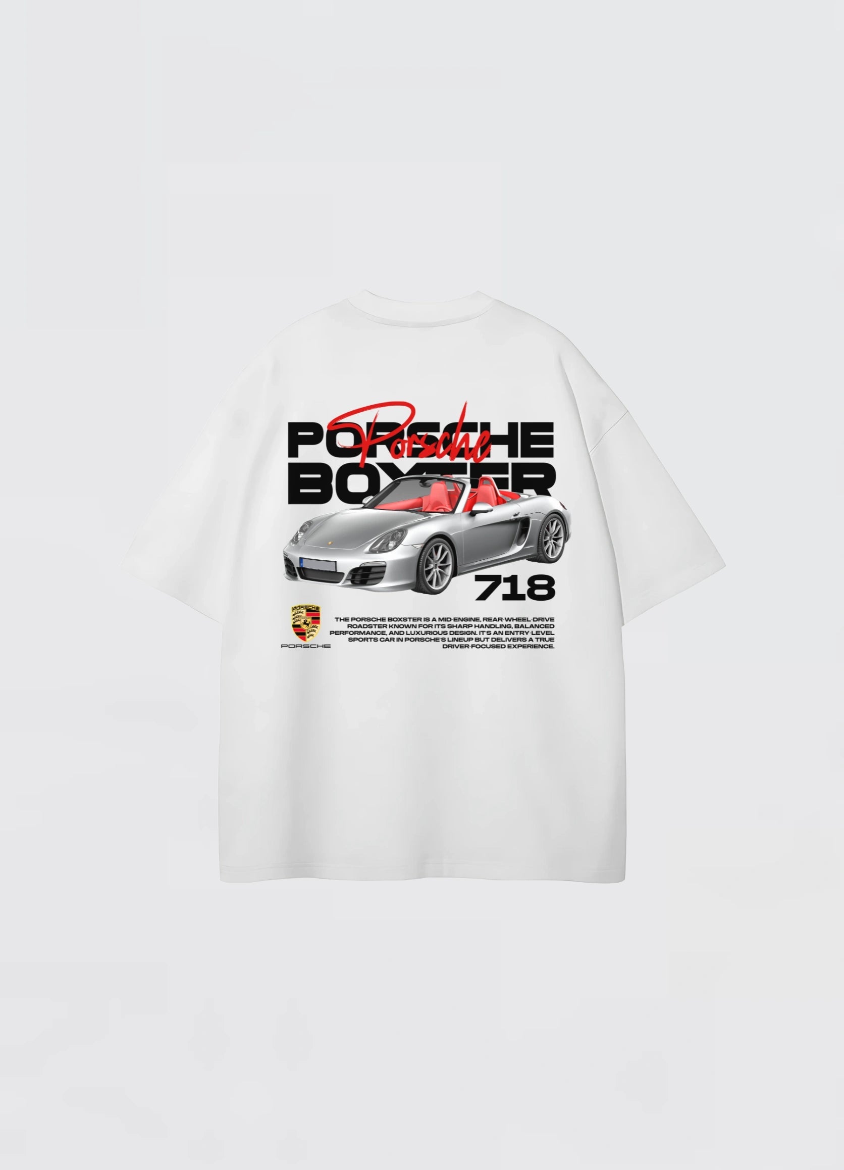 Porsche Boxter 718 Oversized T-shirt Off - white - Strells