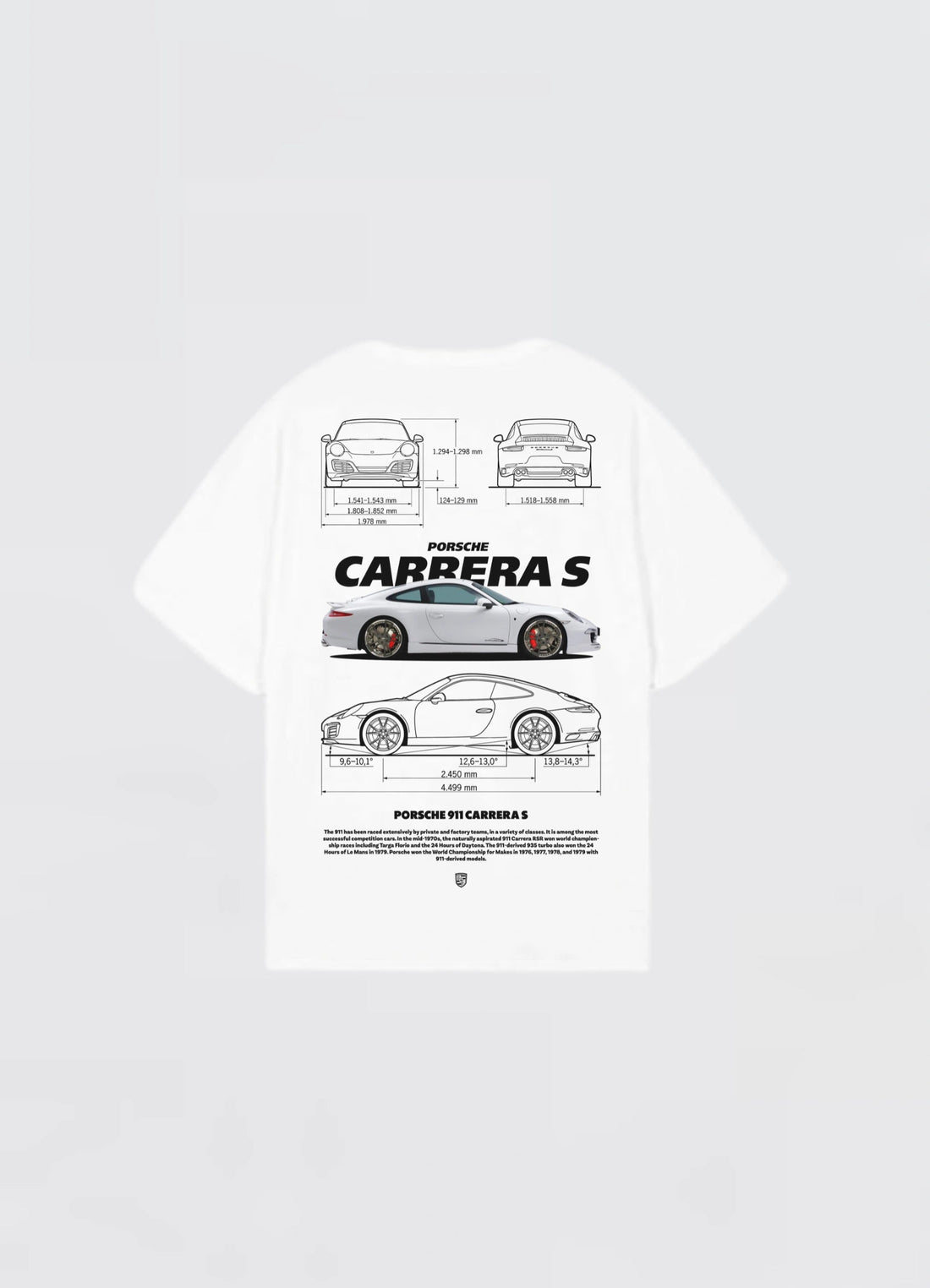 Porsche Carrera S Oversized T-shirt Off - white - Strells