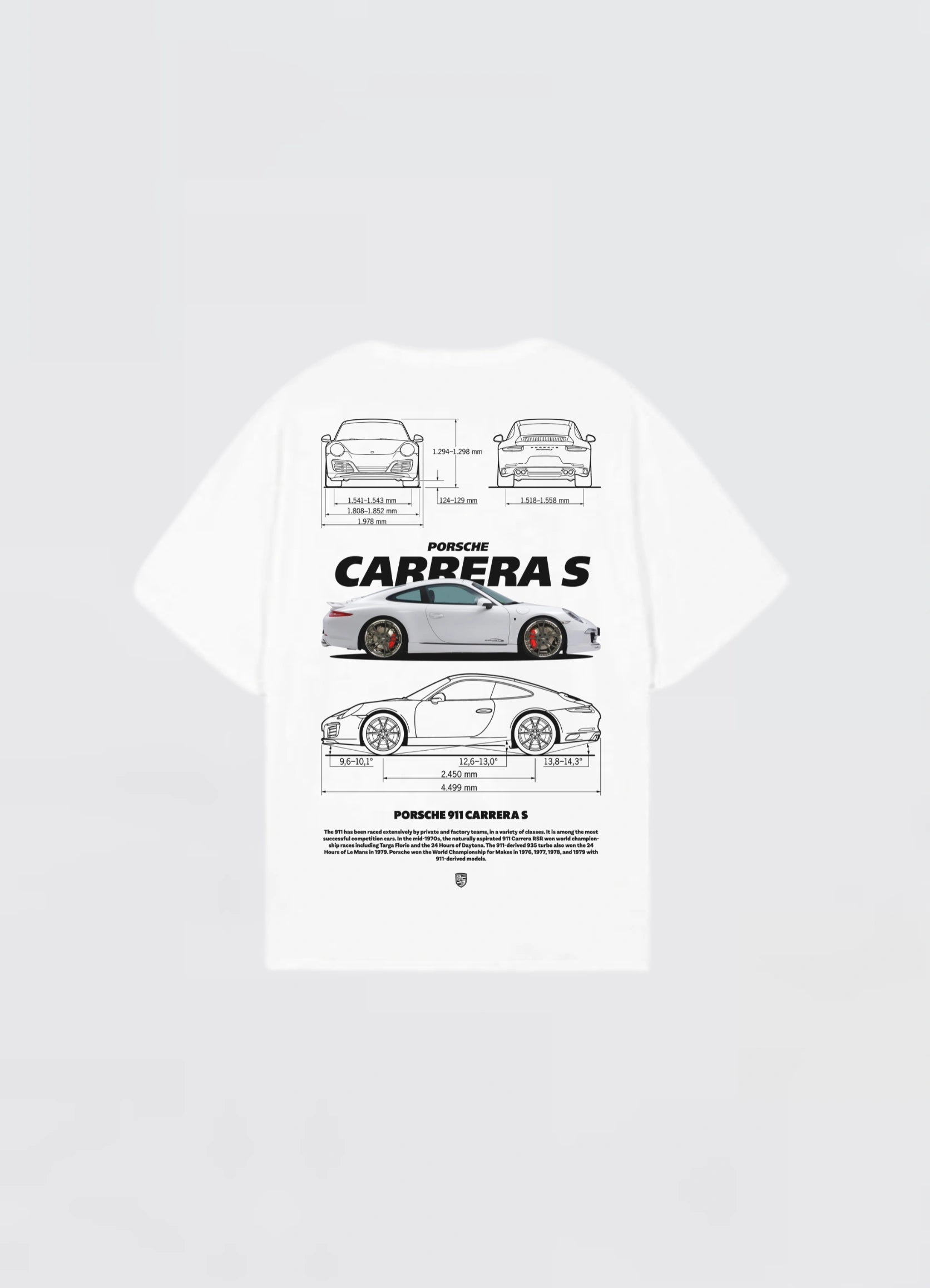 Porsche Carrera S Oversized T-shirt Off - white - Strells