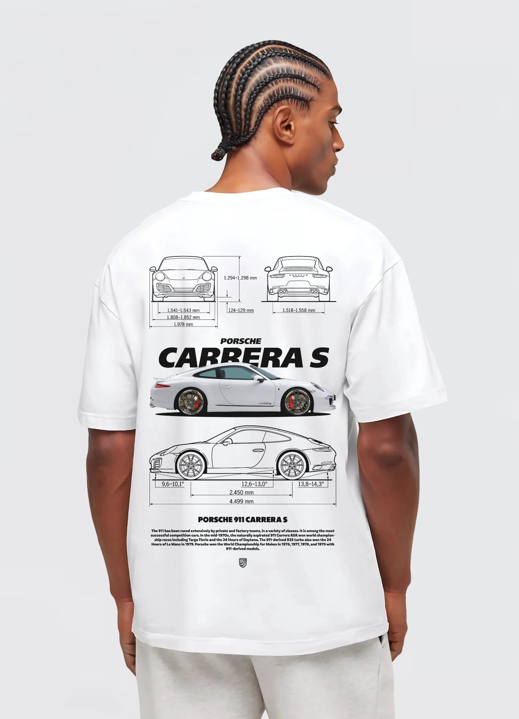 Porsche Carrera S Oversized T-shirt Off - white - Strells