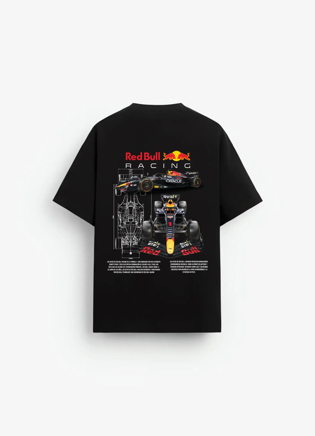 Red Bull Racing Oversized T-shirt Black - Strells