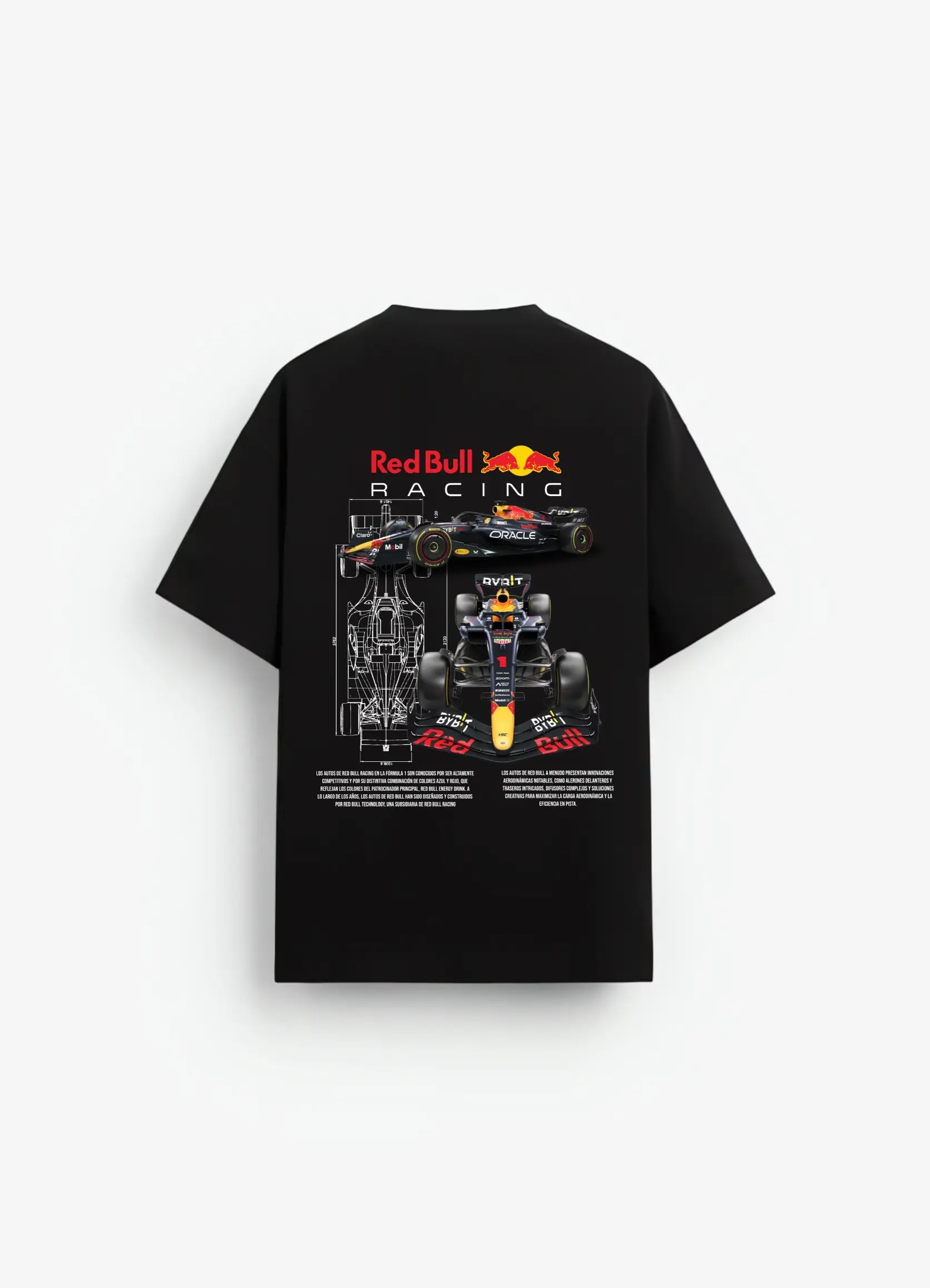 Red Bull Racing Oversized T-shirt Black - Strells