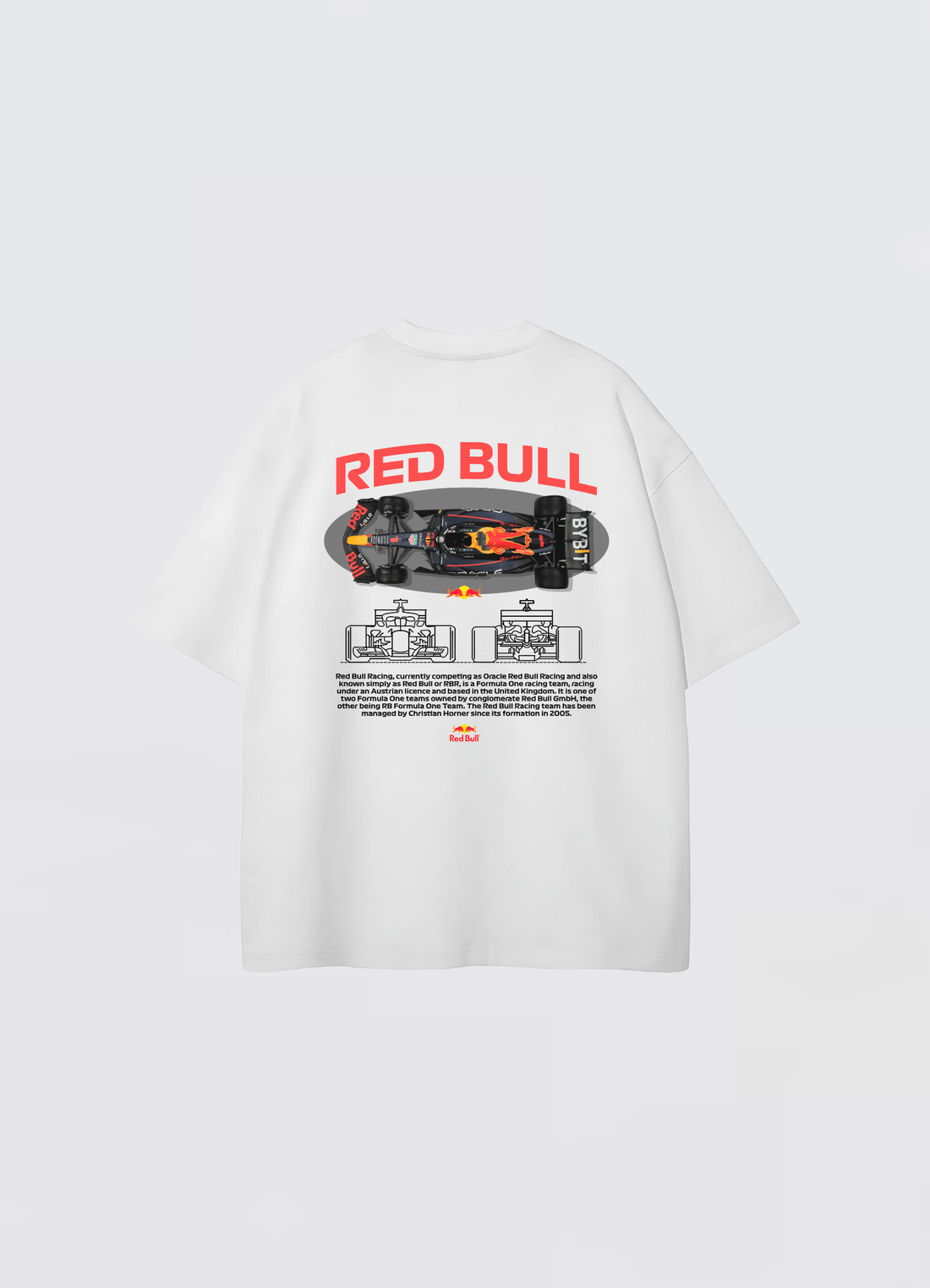 Red Bull Racing Oversized T-shirt White - Strells