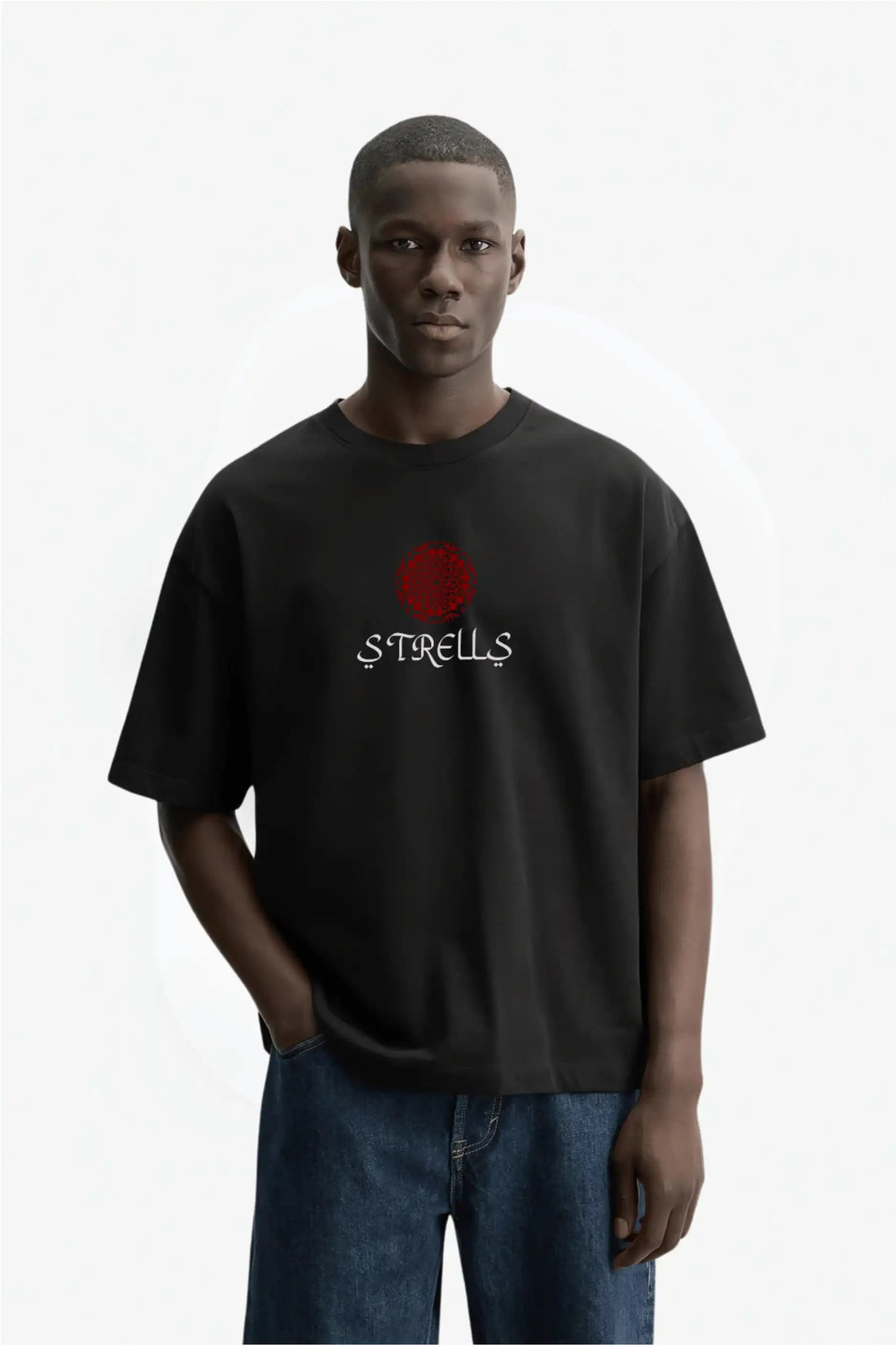 Rise And Shine Oversized T-shirt Black - Strells