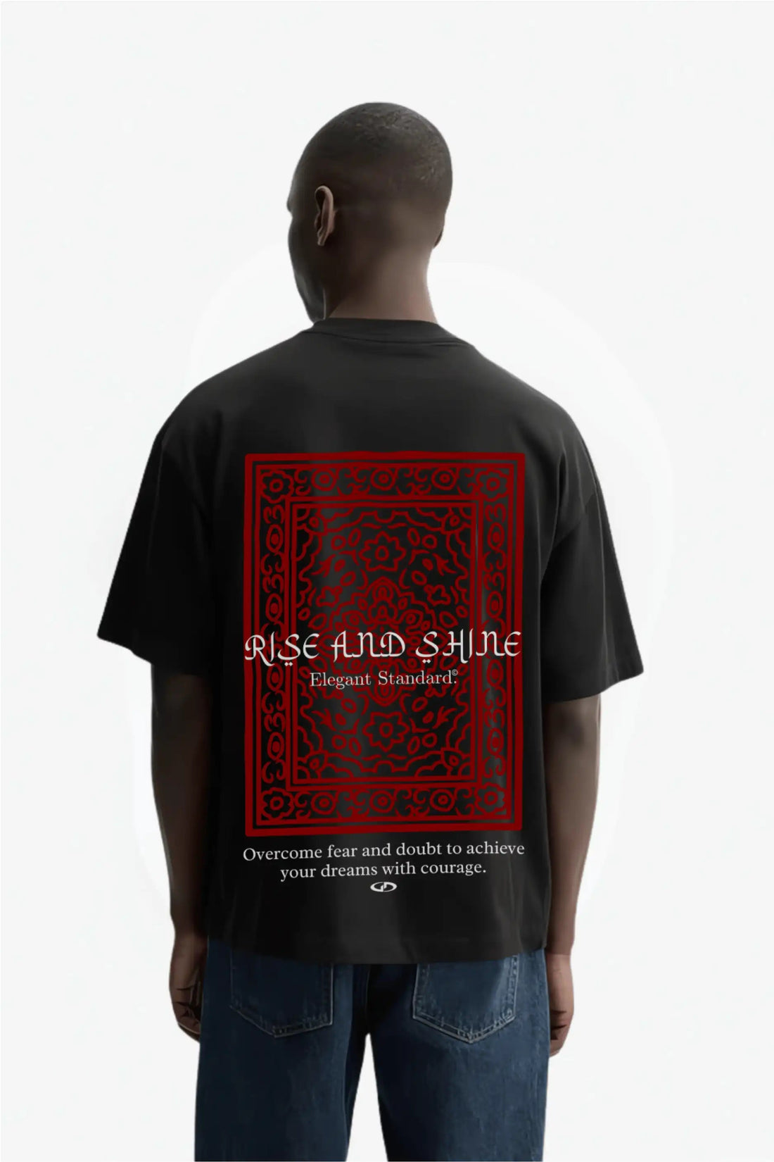 Rise And Shine Oversized T-shirt Black - Strells