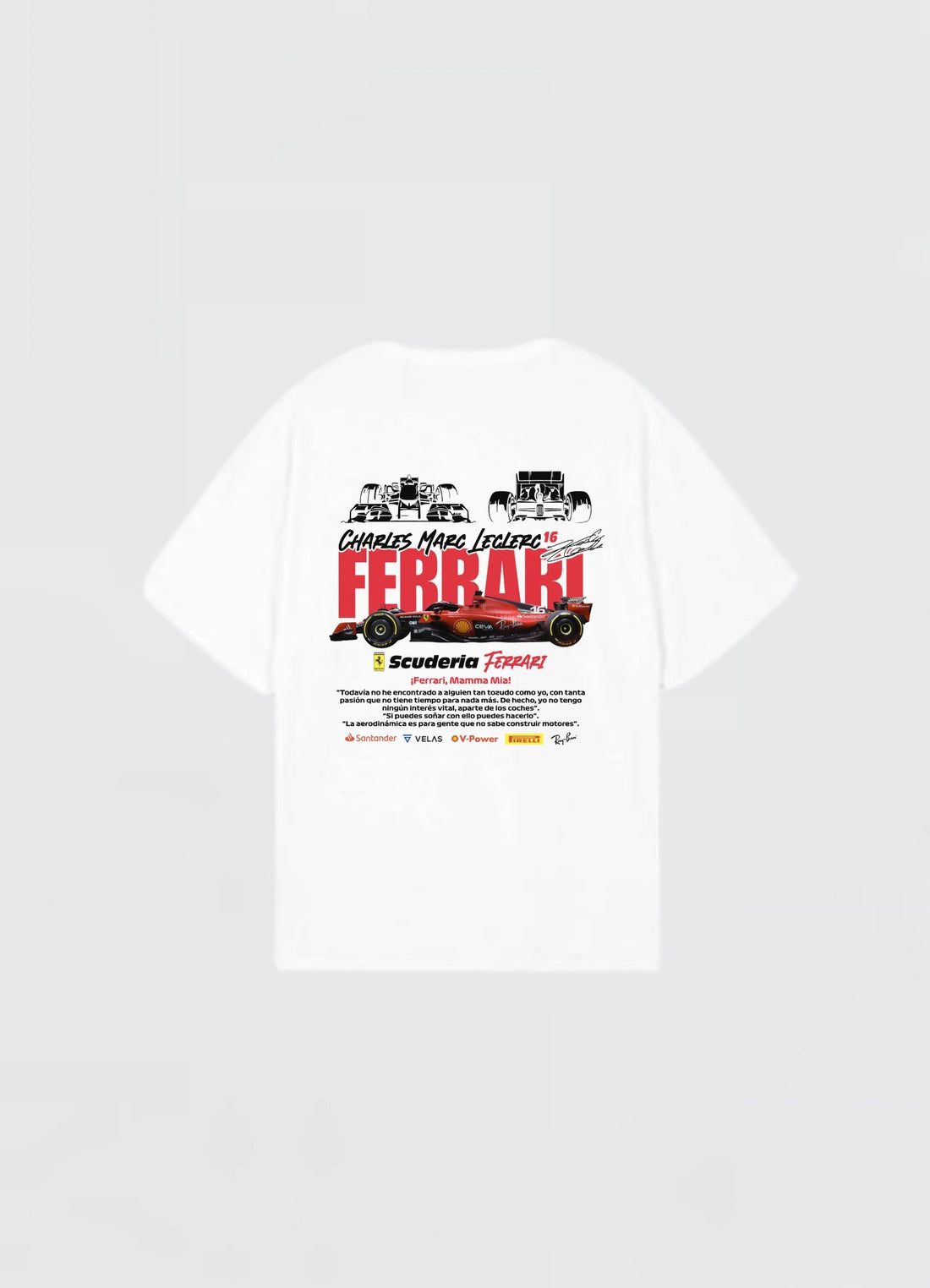 Scuderia Ferrari F1 Oversized T-shirt Off - white - Strells